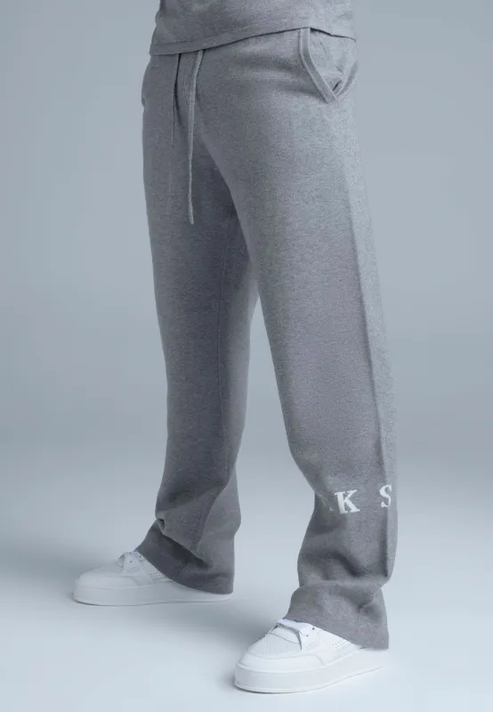 Grey Marl Knitted Track Pants sold by Siksilk