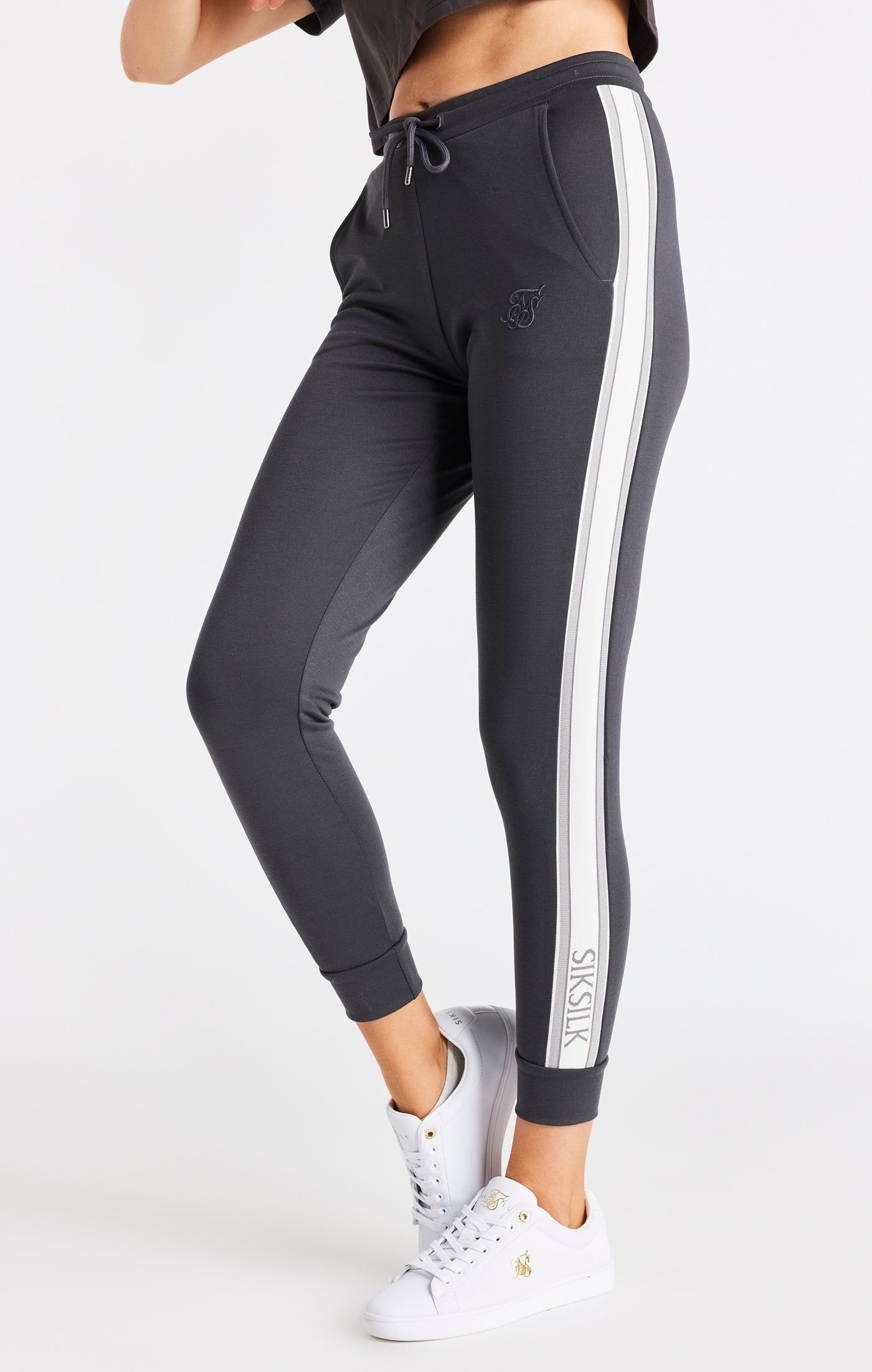 SikSilk Elevate Track Pants - Grey sold by Siksilk