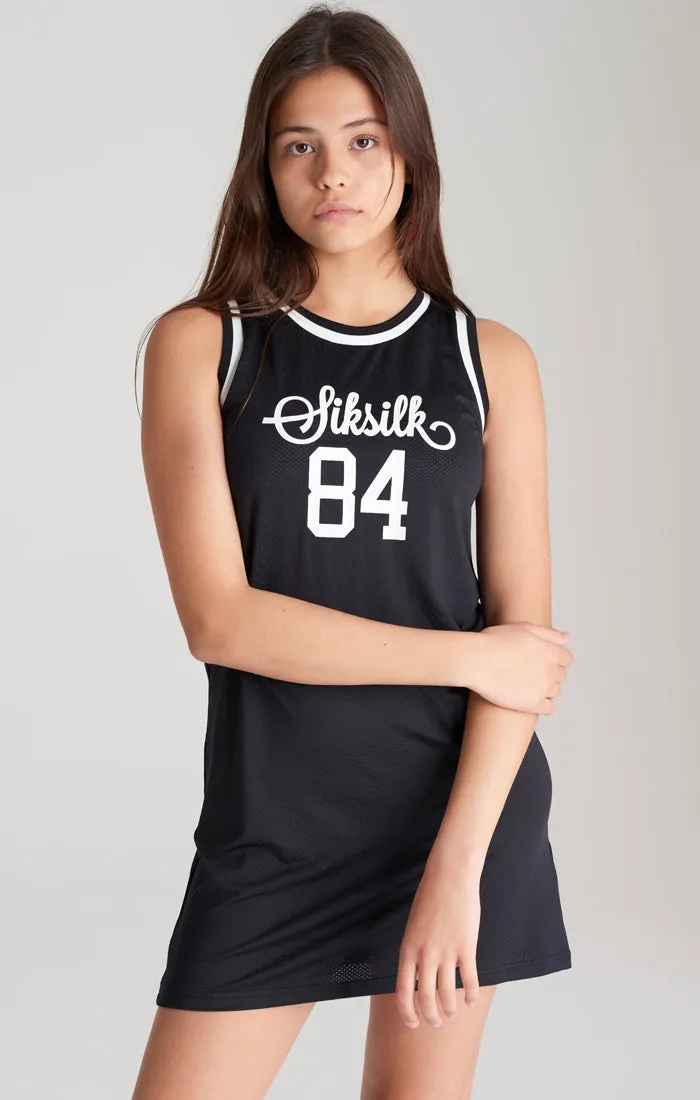Girls Black Mesh Basketball Dress sold by Siksilk product image thumbnail 2