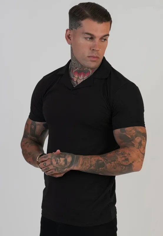 Black Revere Polo sold by Siksilk