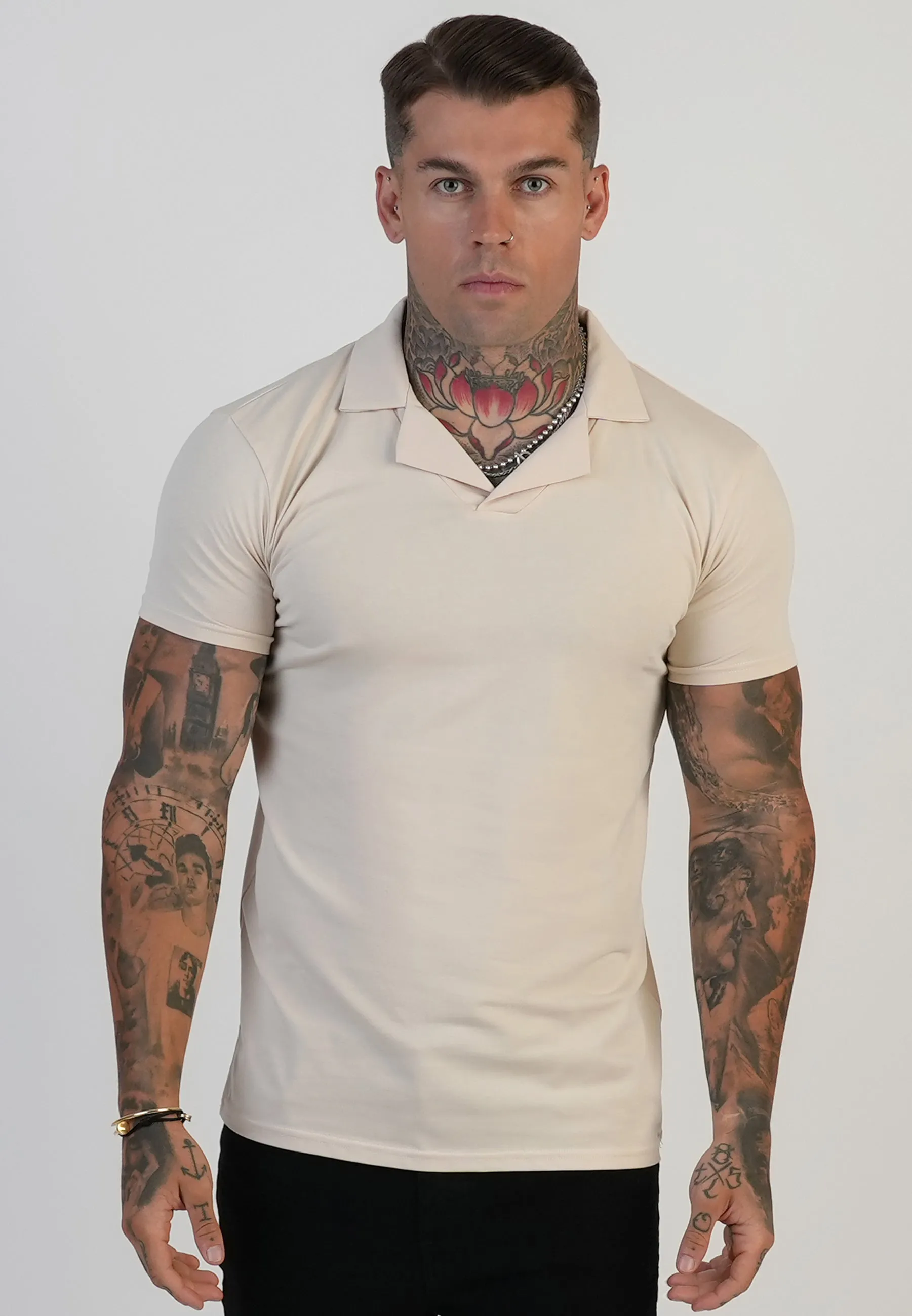 Ecru Revere Polo sold by Siksilk