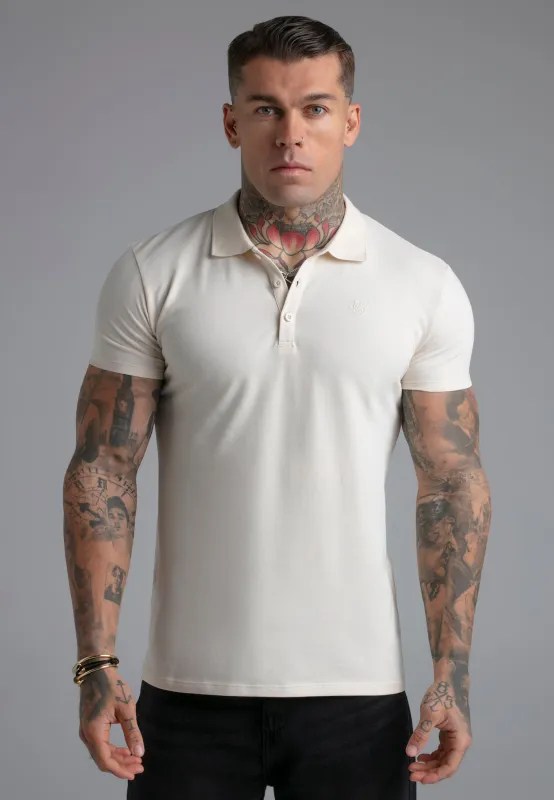 Ecru Polo T-Shirt sold by Siksilk
