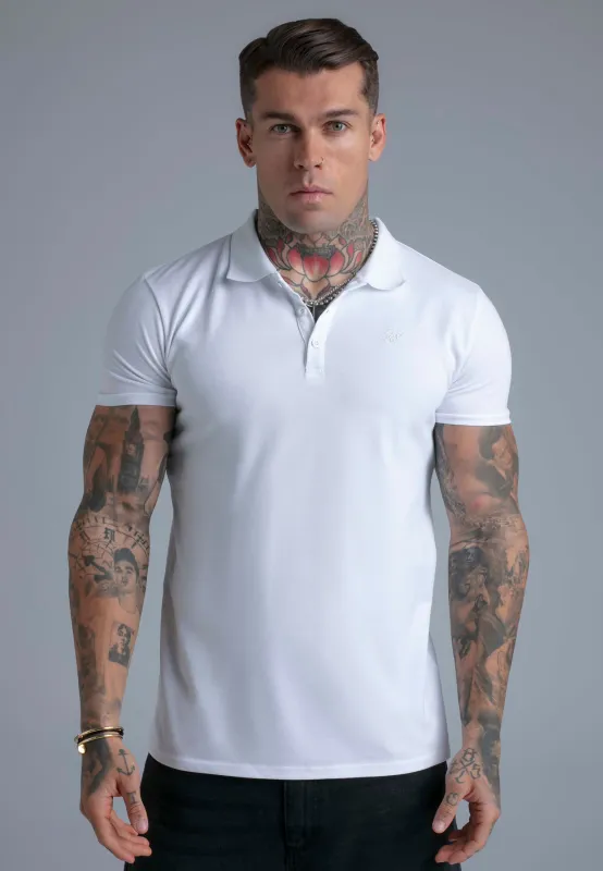 White Polo T-Shirt sold by Siksilk