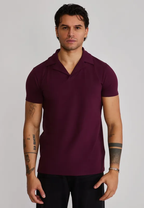 Burgundy Revere Polo sold by Siksilk