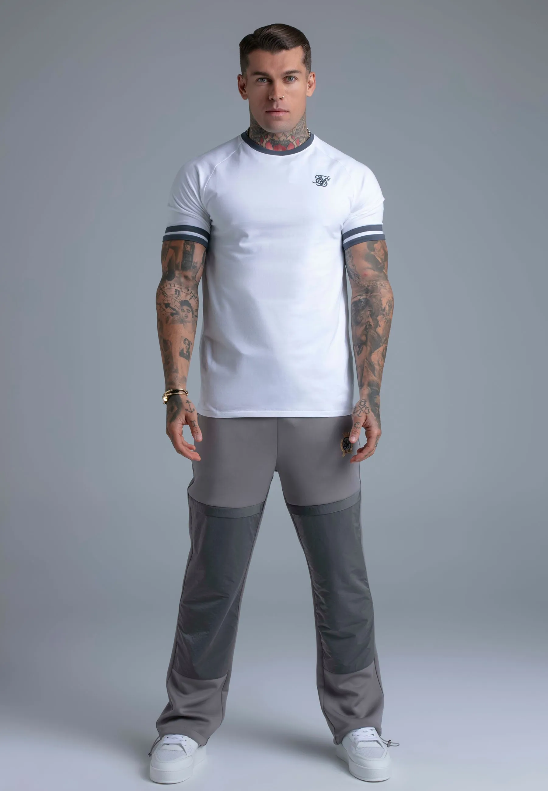 Grey Crest Joggers sold by Siksilk product image thumbnail 3