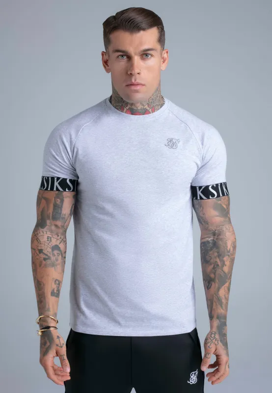 Grey Marl Tech T-Shirt sold by Siksilk