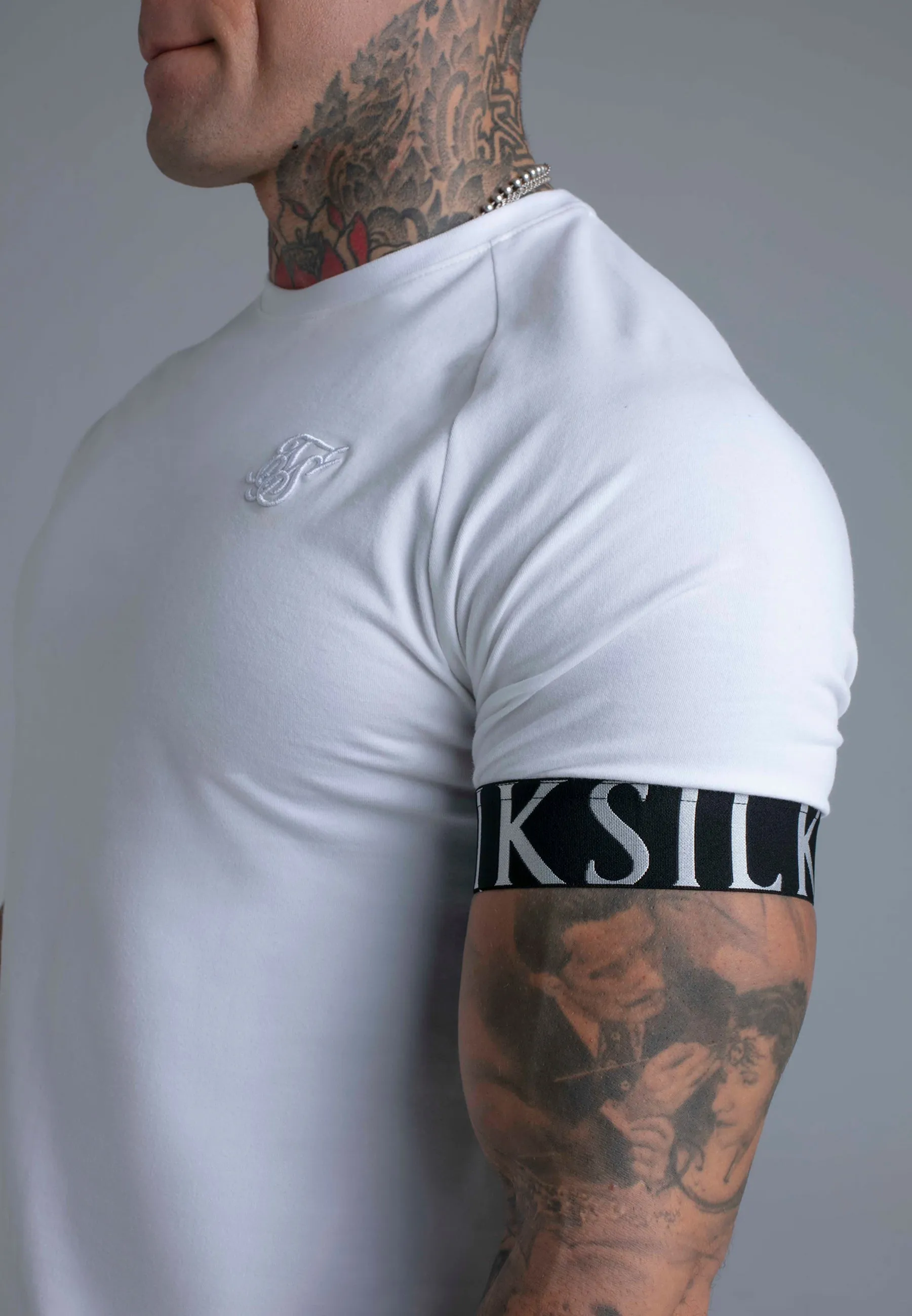 White Tech T-Shirt sold by Siksilk product image thumbnail 2