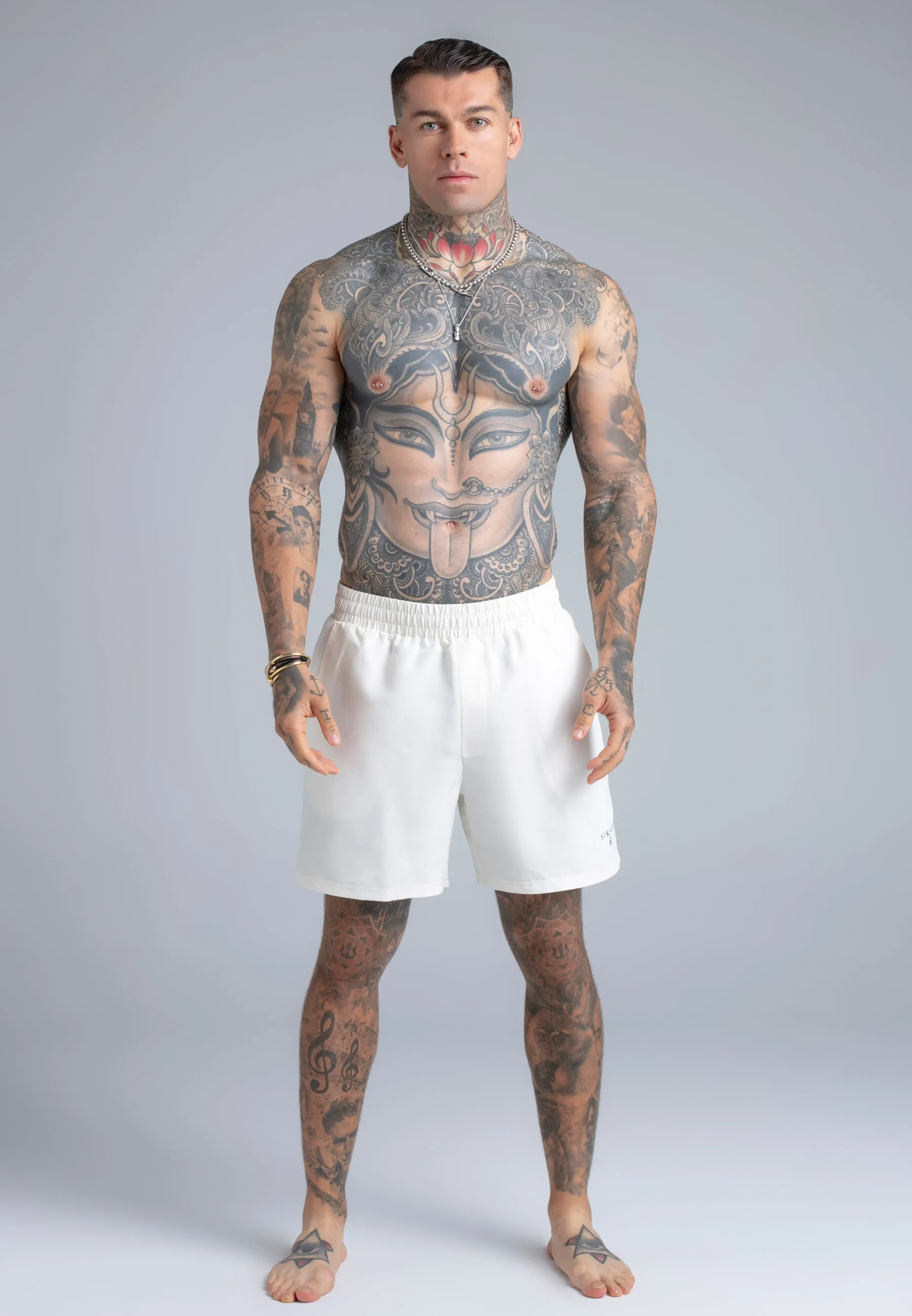 Ecru Swim Shorts sold by Siksilk product image thumbnail 3