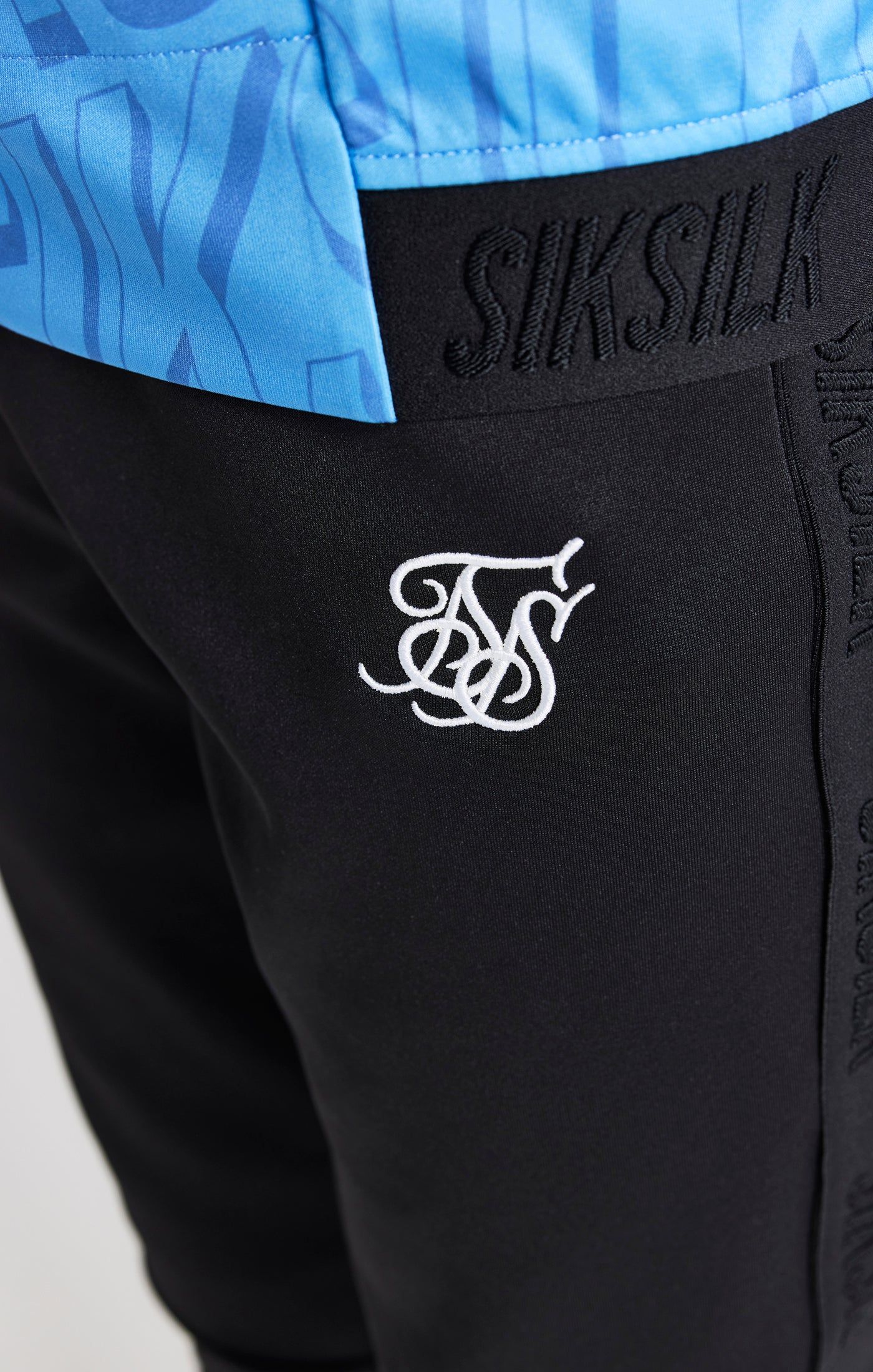 Boys Black Skinny Fit Jogger sold by Siksilk product image thumbnail 7