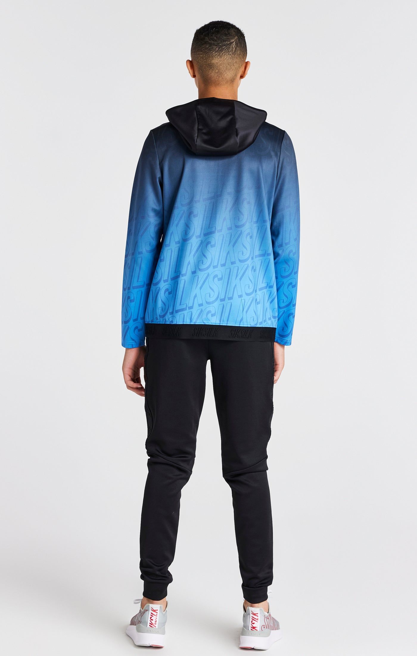 Boys Black Skinny Fit Jogger sold by Siksilk product image thumbnail 5