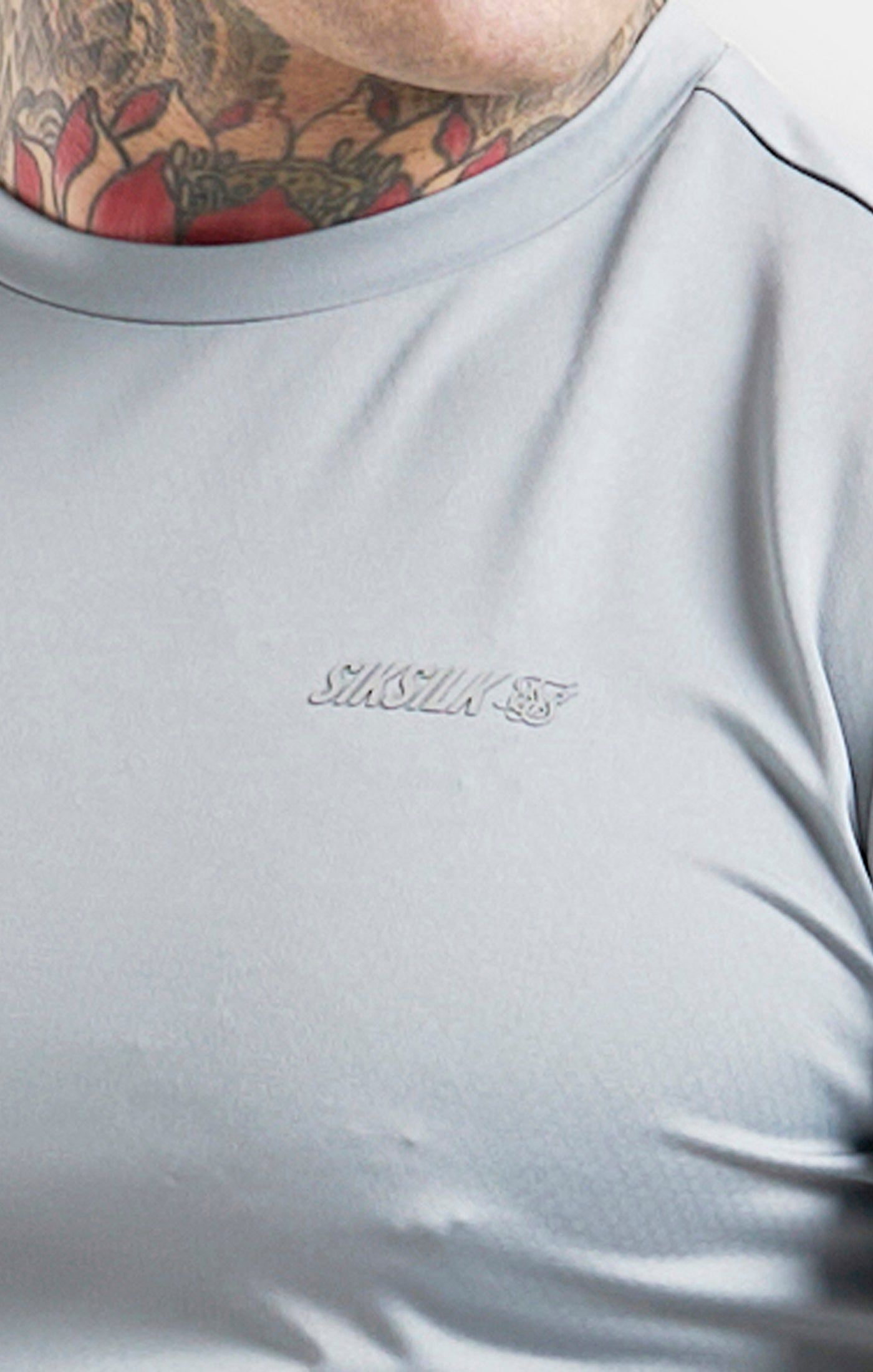 Grey Sports Poly T-Shirt sold by Siksilk product image thumbnail 2