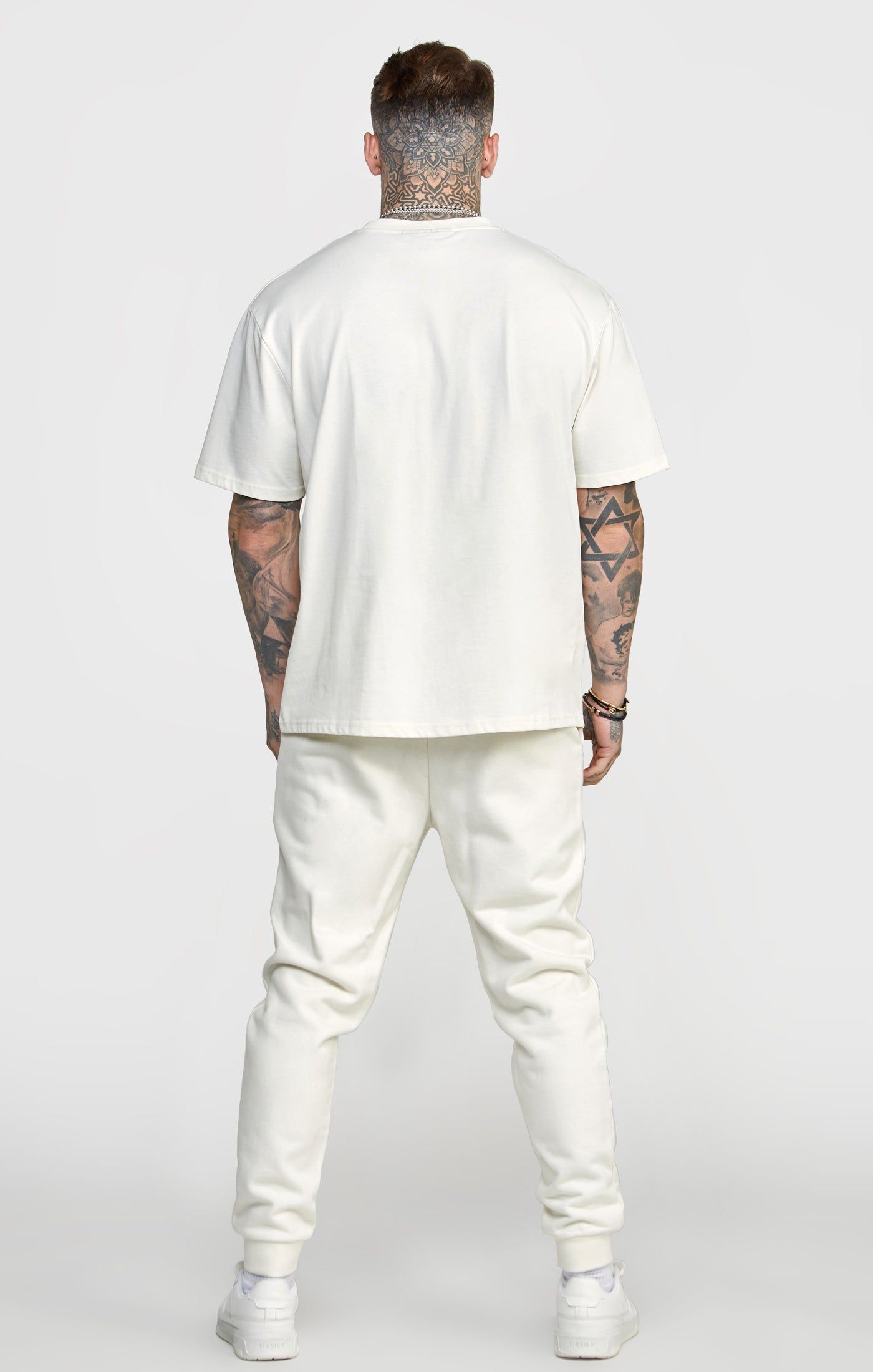 Ecru Varsity Jogger sold by Siksilk product image thumbnail 5