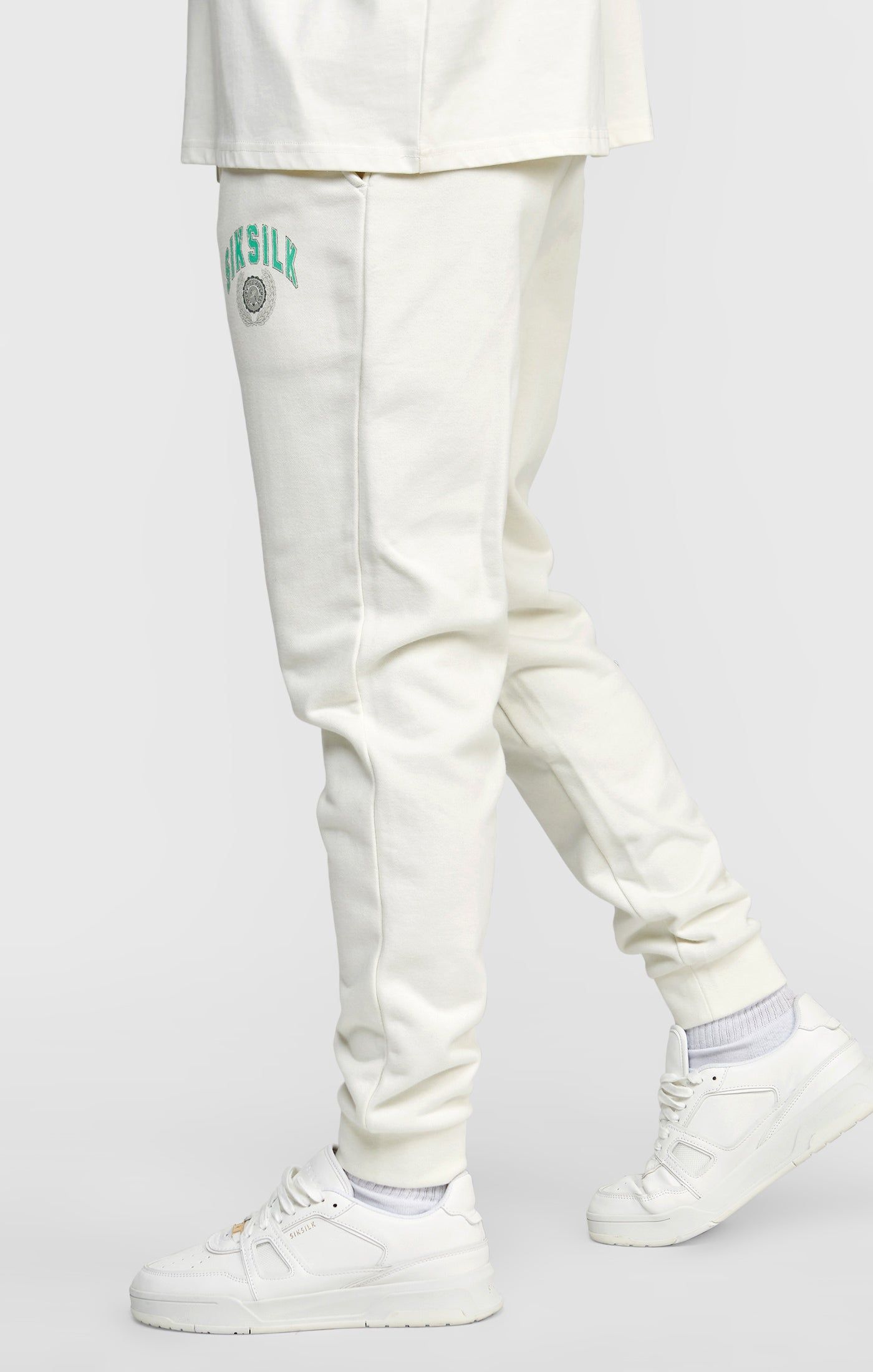 Ecru Varsity Jogger sold by Siksilk product image thumbnail 2