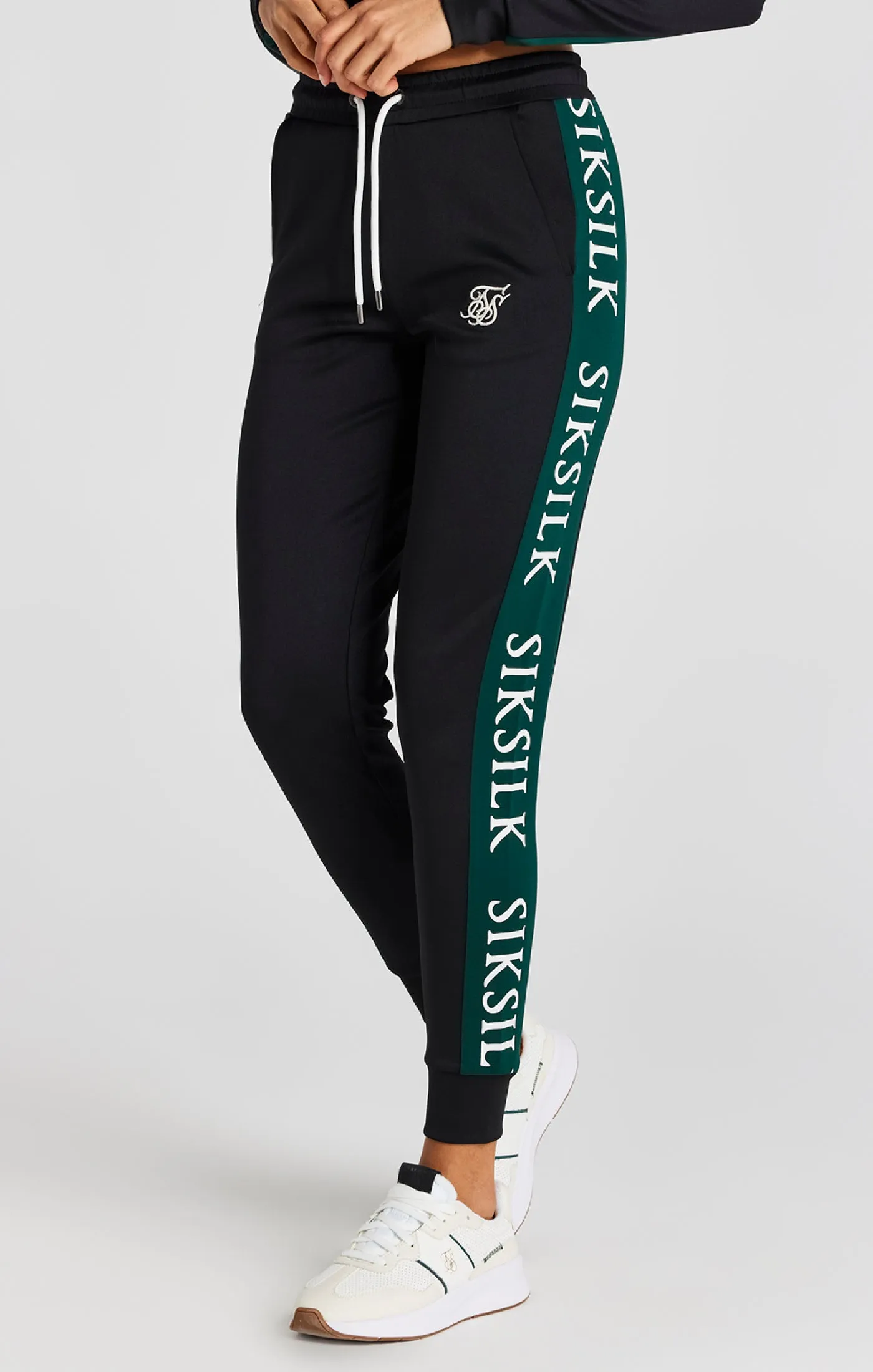 Black Track Pant sold by Siksilk