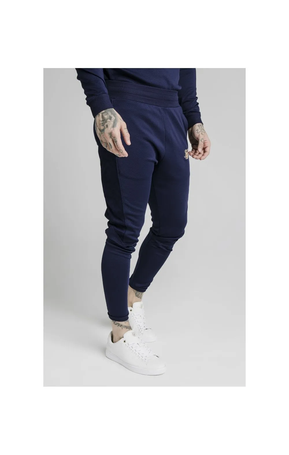 SikSilk Fitted Panel Cuff Pants - Navy Eclipse sold by Siksilk product image thumbnail 3