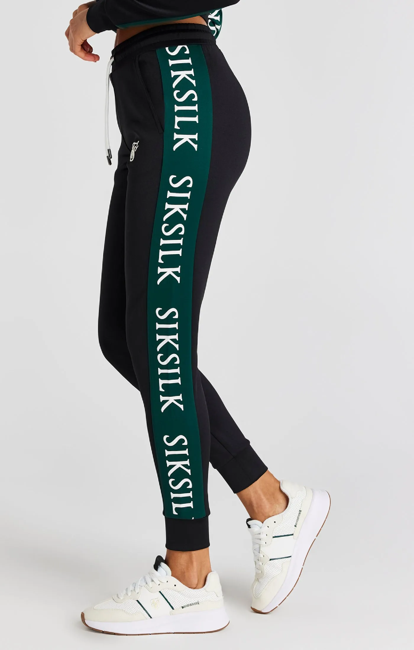 Black Track Pant sold by Siksilk product image thumbnail 2