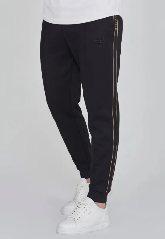 Black Tapered Joggers sold by Siksilk