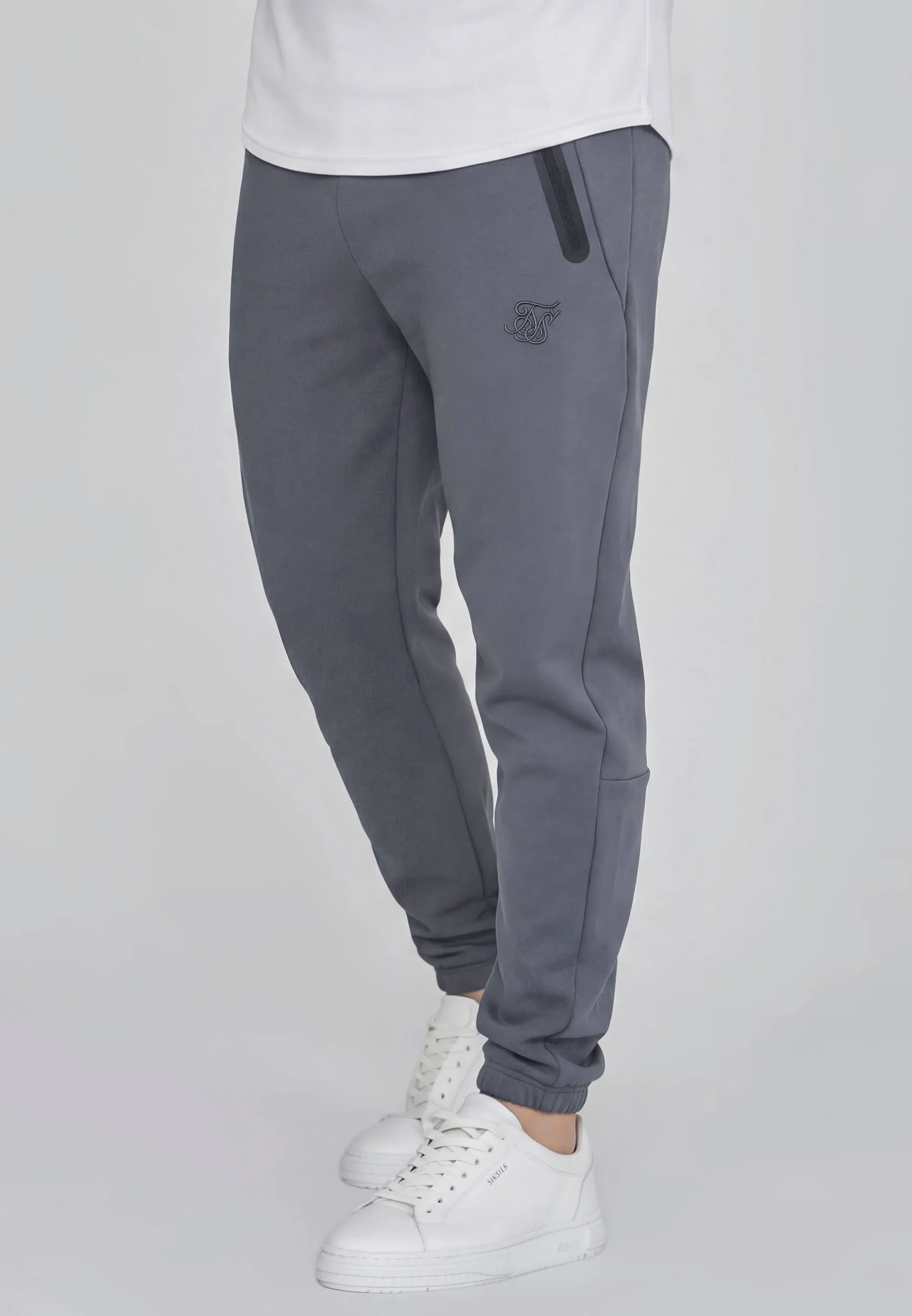 Blue Tapered Joggers sold by Siksilk