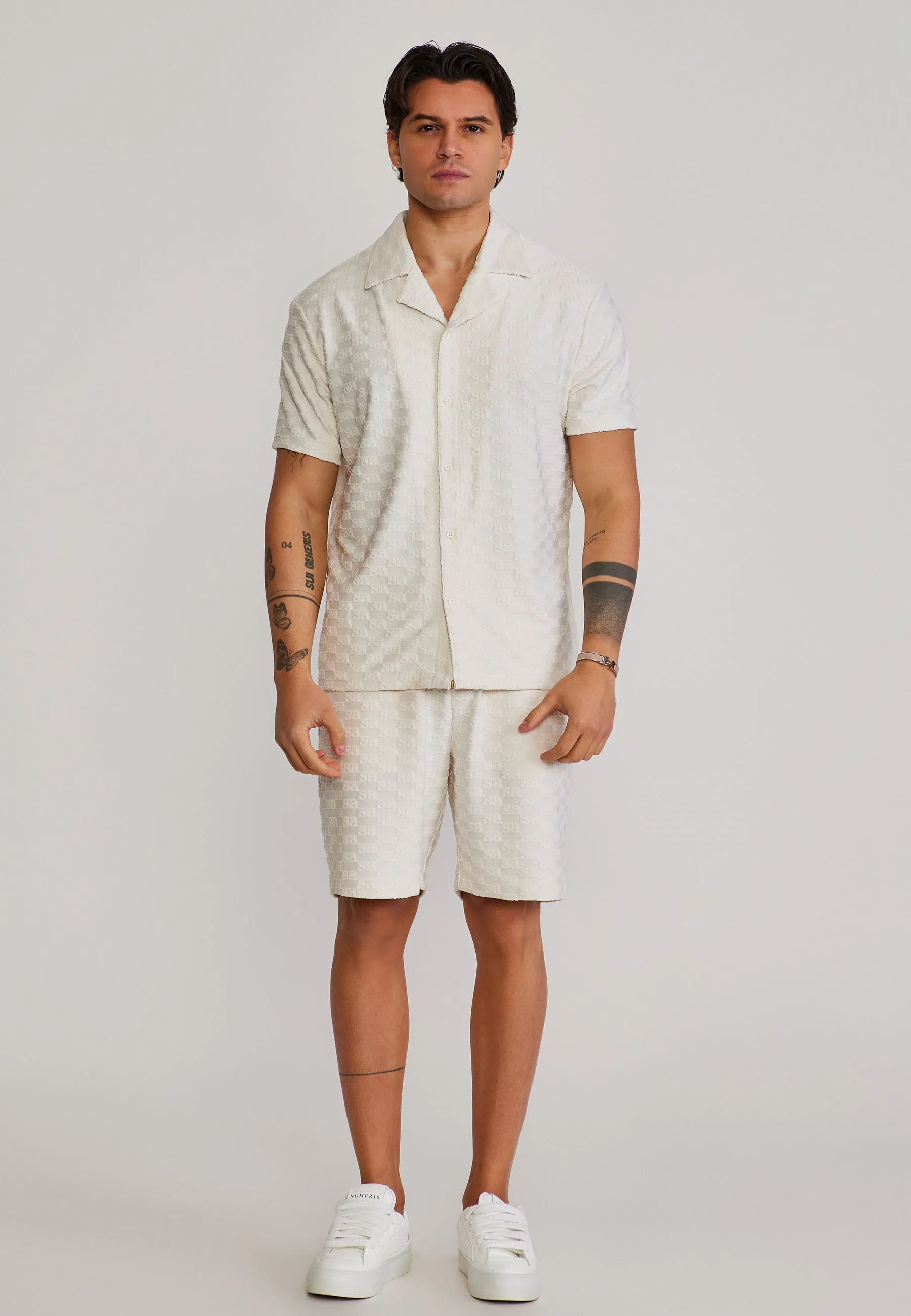 Ecru Towelling Shirt sold by Siksilk product image thumbnail 3