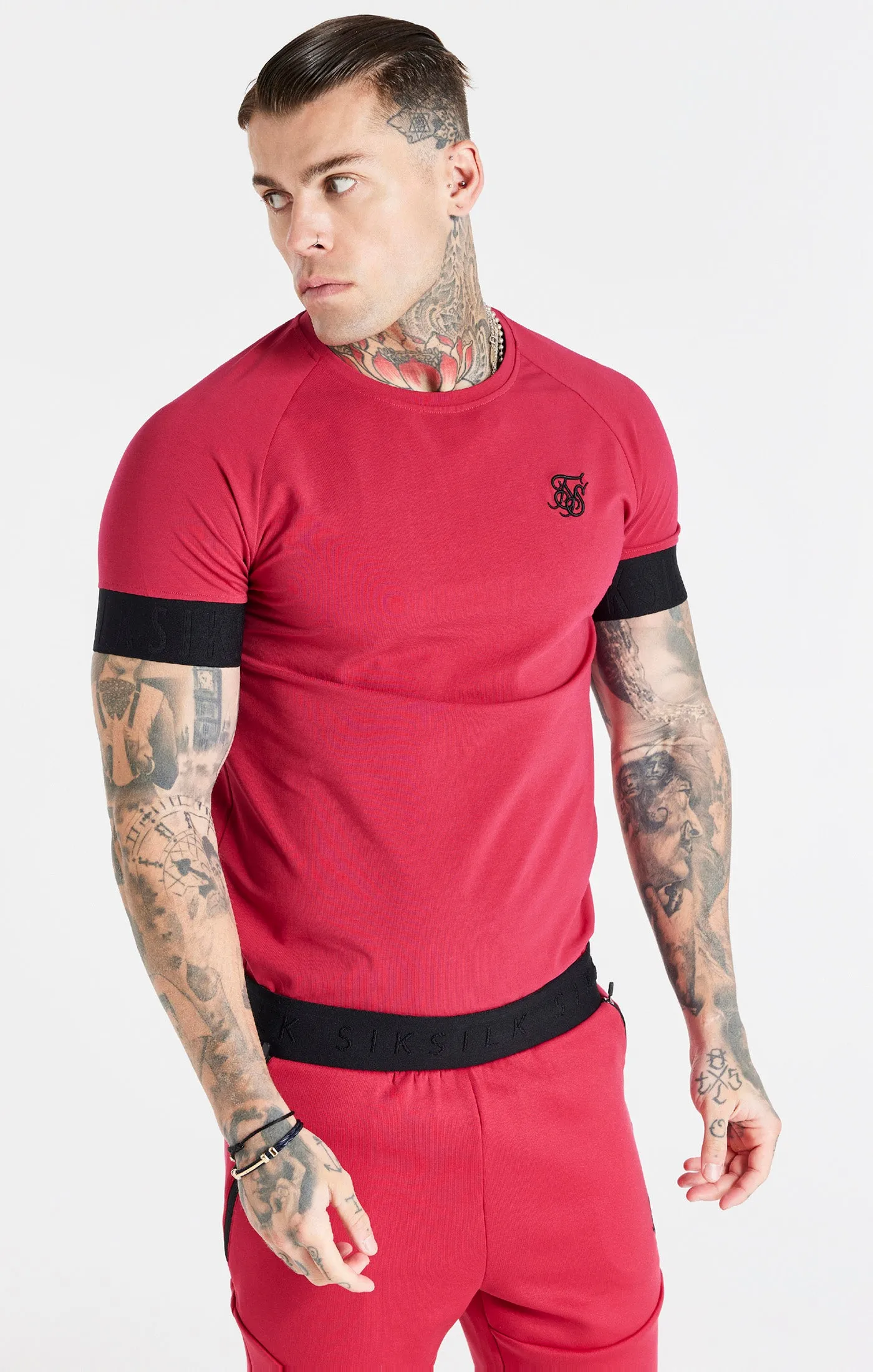 Pink Elastic Cuff T-Shirt sold by Siksilk