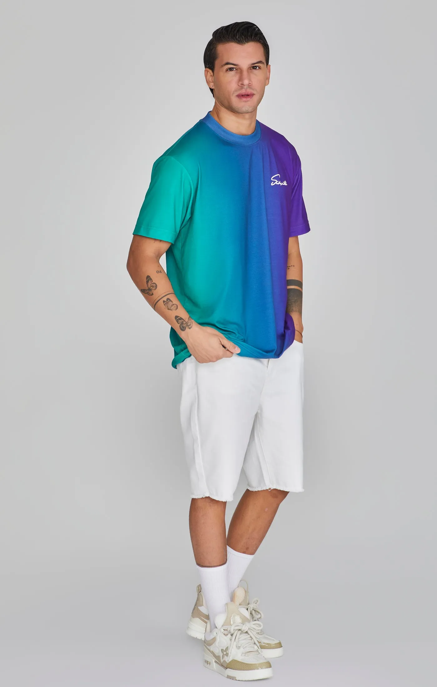Script Fade T-Shirt sold by Siksilk product image thumbnail 2