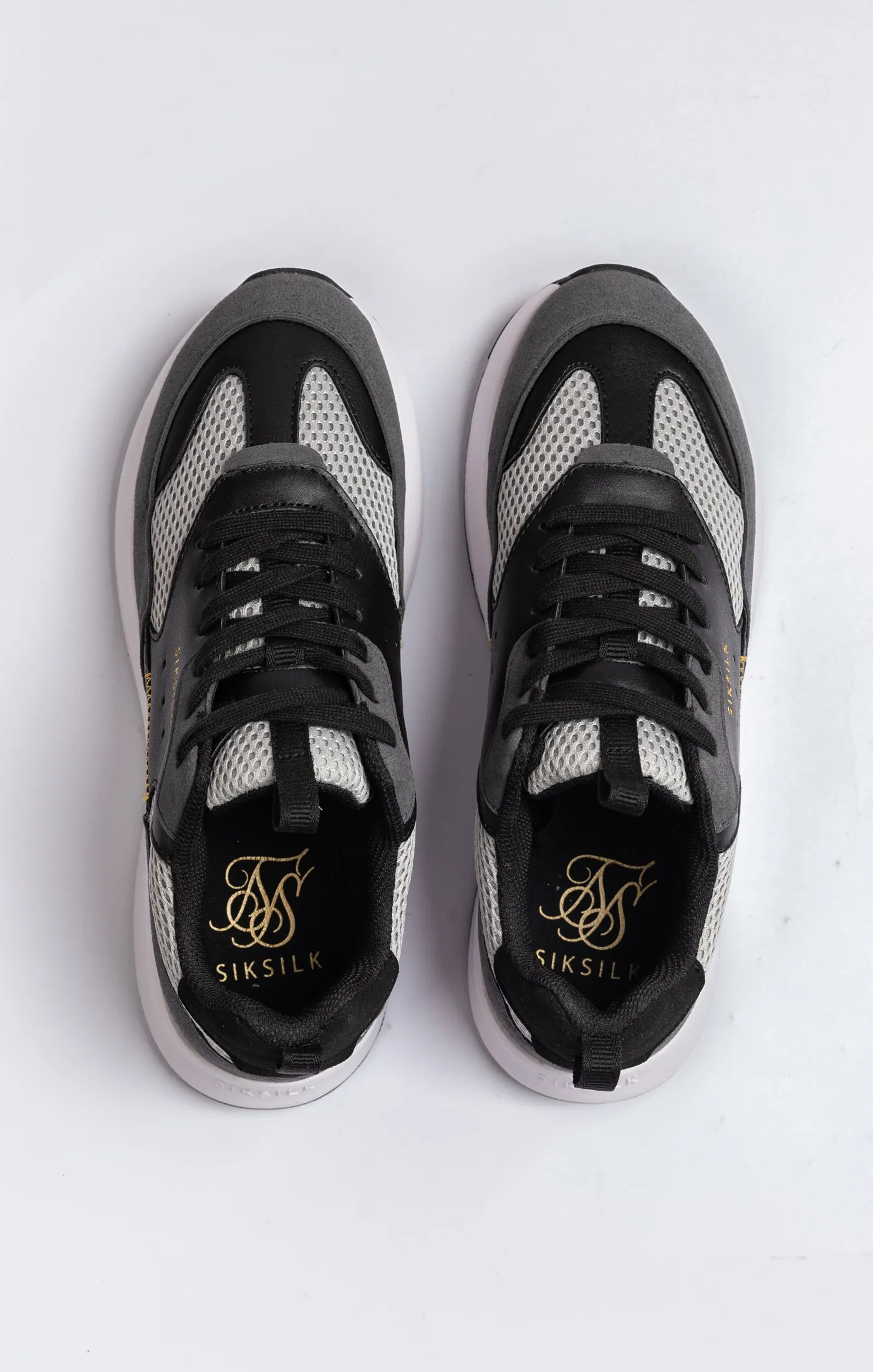 Black Mesh Running Trainer With Overlays sold by Siksilk product image thumbnail 5
