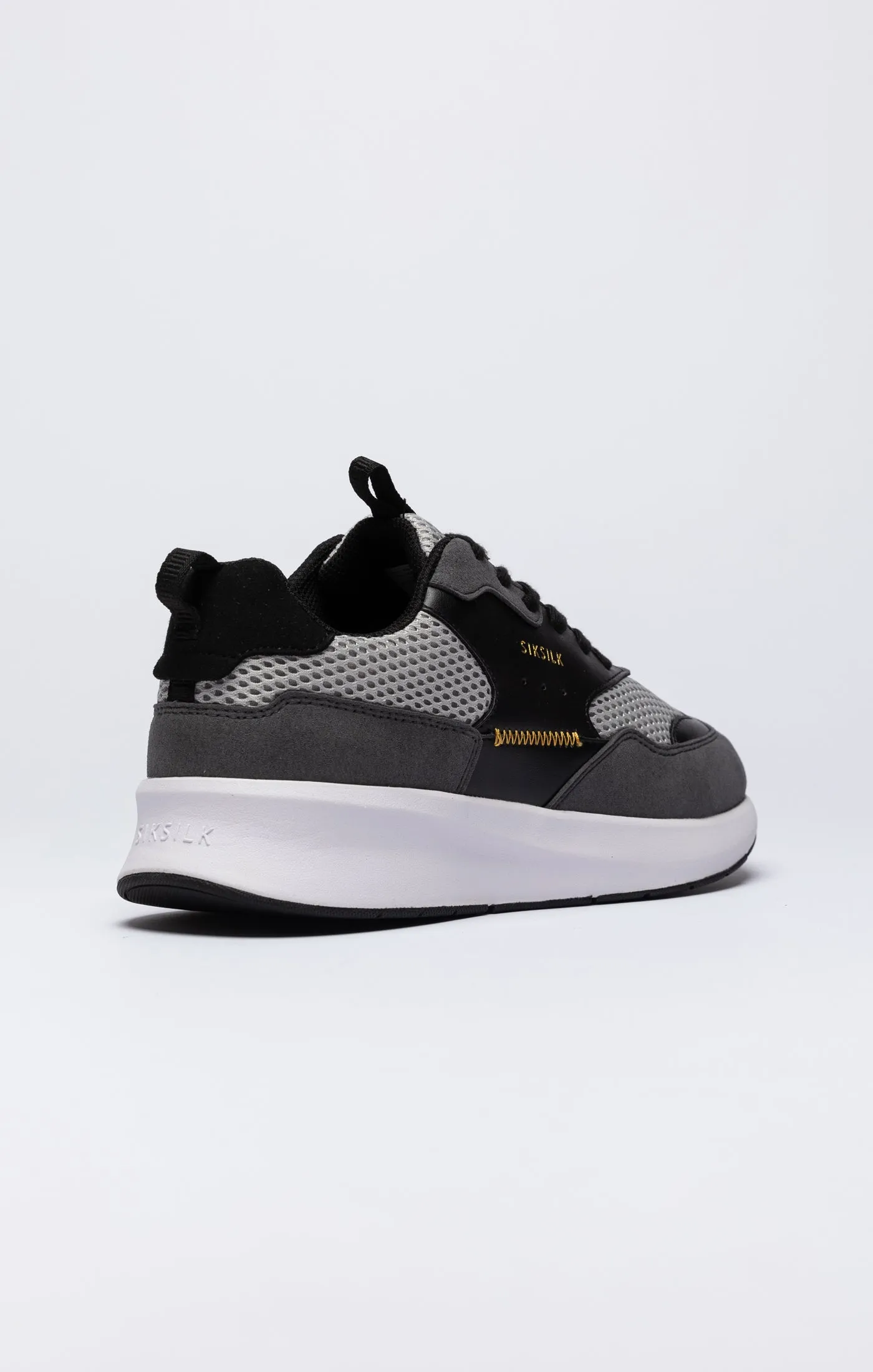 Black Mesh Running Trainer With Overlays sold by Siksilk product image thumbnail 2