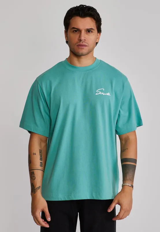 Blue Script T-Shirt sold by Siksilk