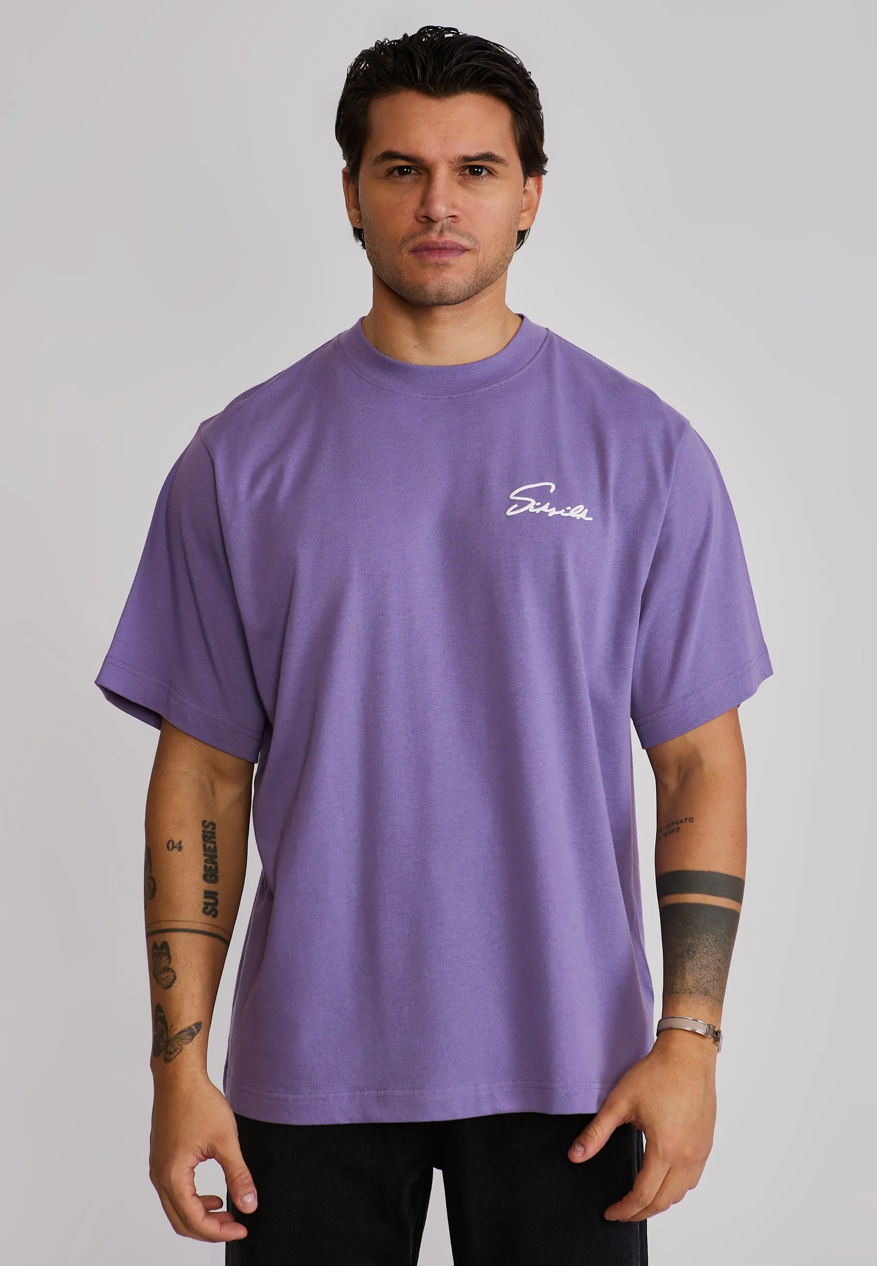 Purple Script T-Shirt sold by Siksilk