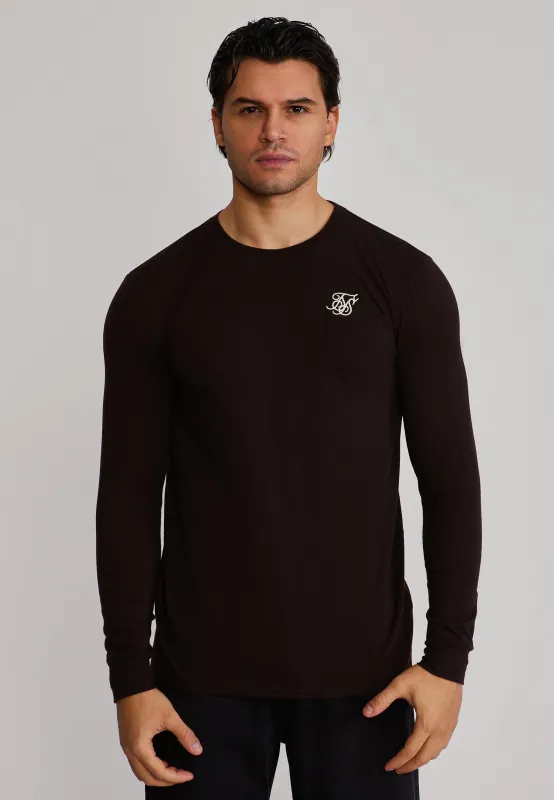 Brown Essentials LS T-Shirt sold by Siksilk
