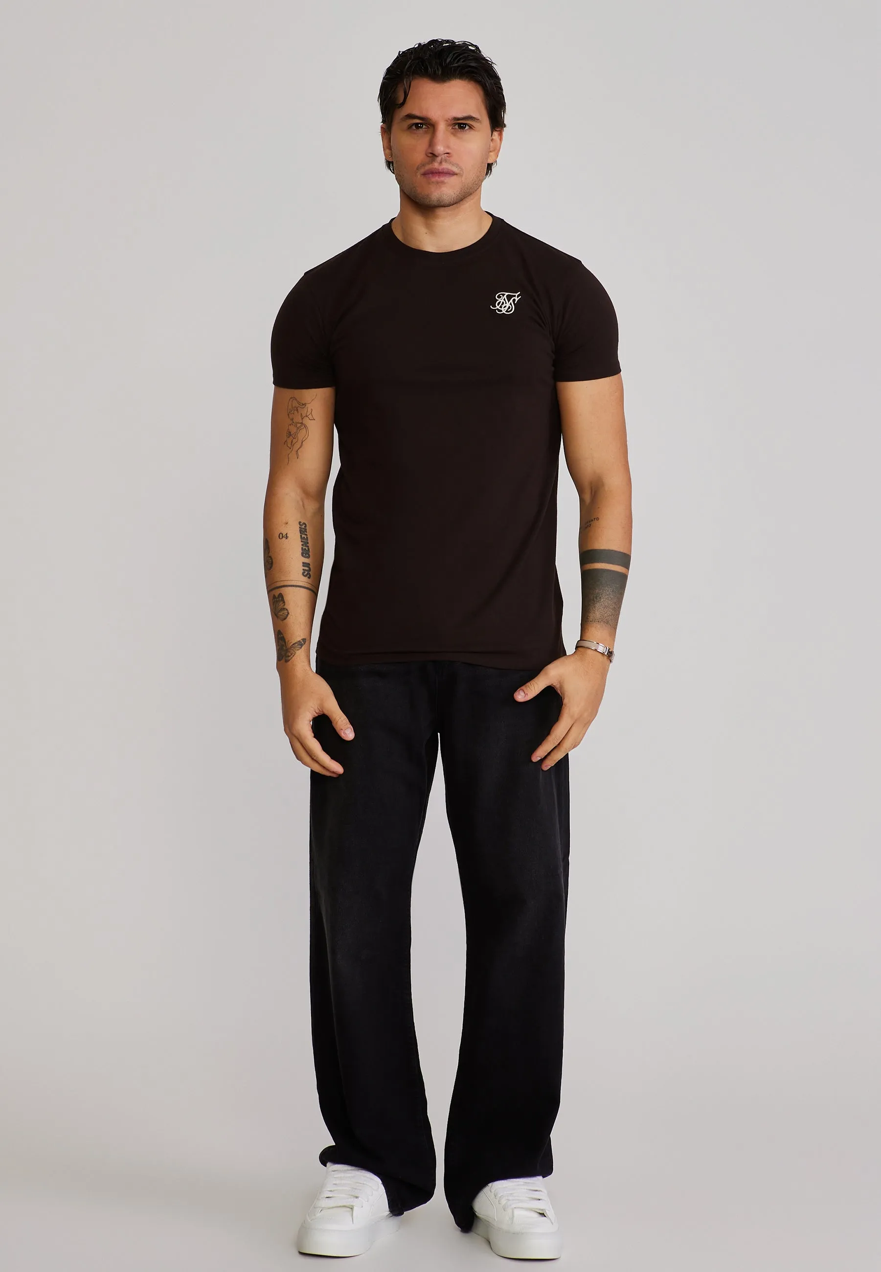 Brown Essentials T-Shirt sold by Siksilk product image thumbnail 3