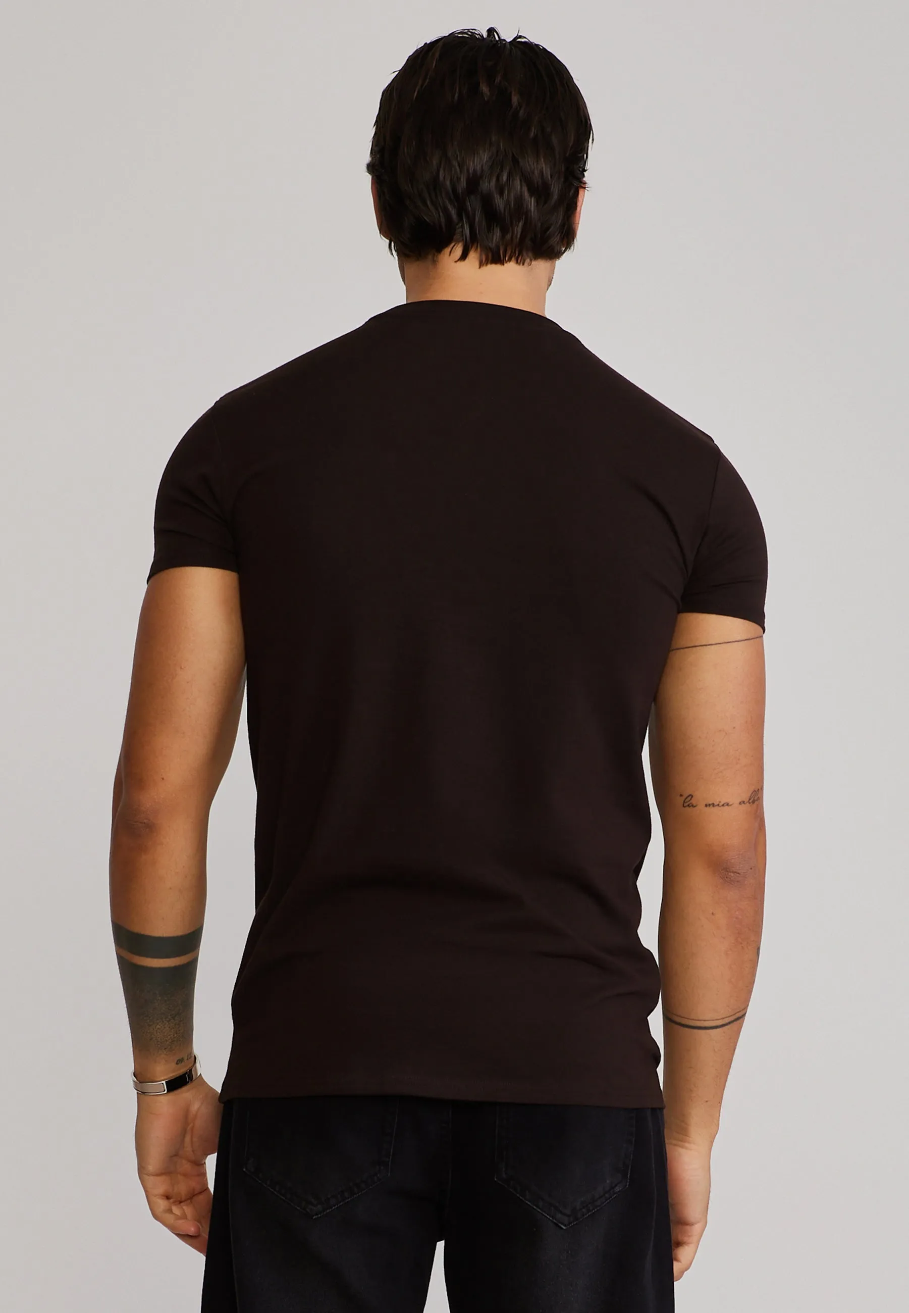 Brown Essentials T-Shirt sold by Siksilk product image thumbnail 5