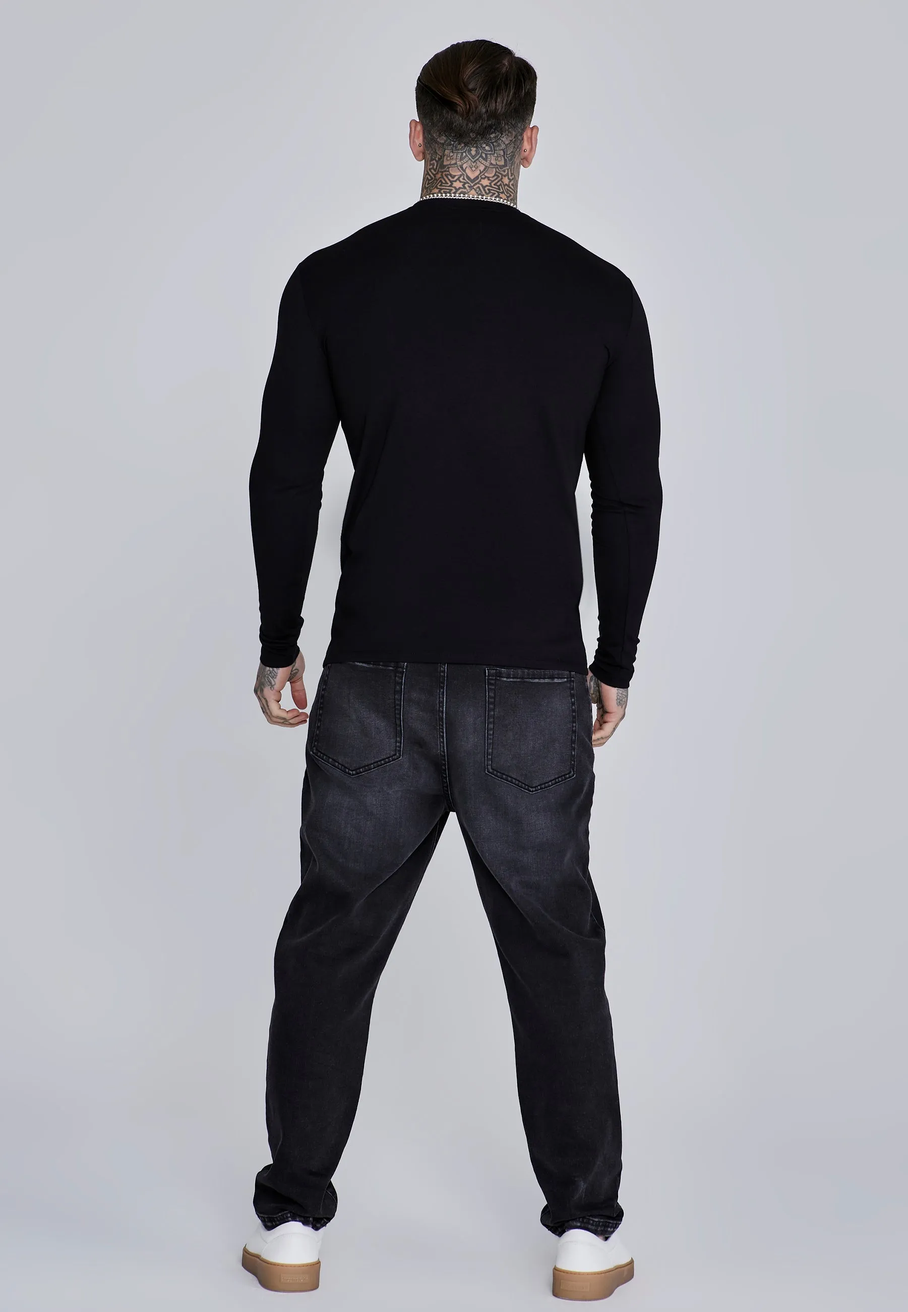 Black Long Sleeve T-Shirt sold by Siksilk product image thumbnail 5