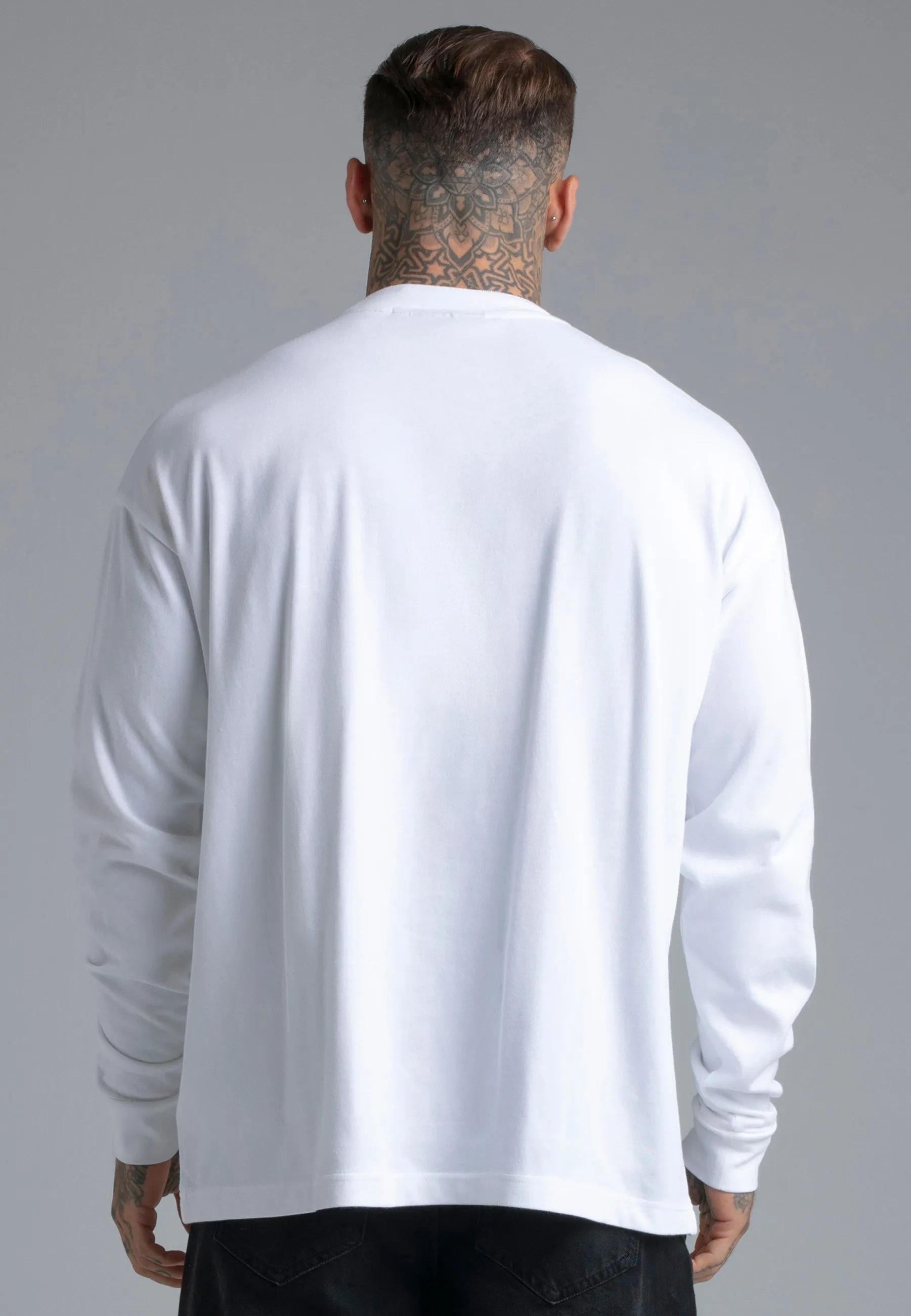 White Long Sleeve T-Shirt sold by Siksilk product image thumbnail 4