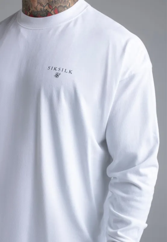 White Long Sleeve T-Shirt sold by Siksilk