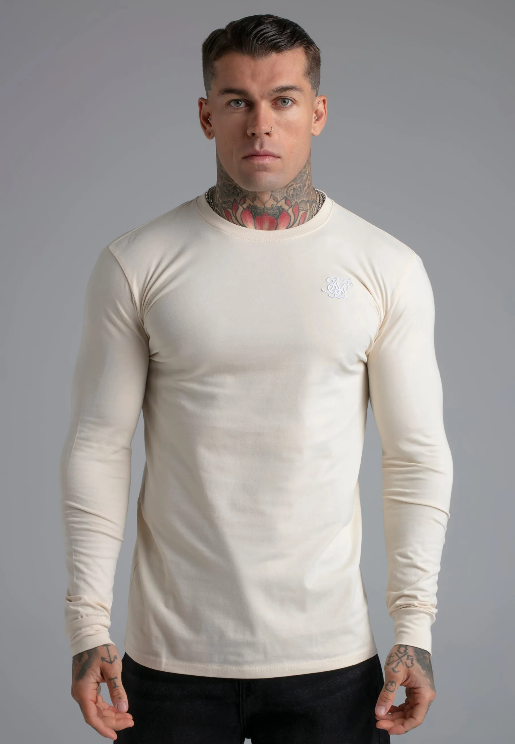 Ecru Essentials LS T-Shirt sold by Siksilk