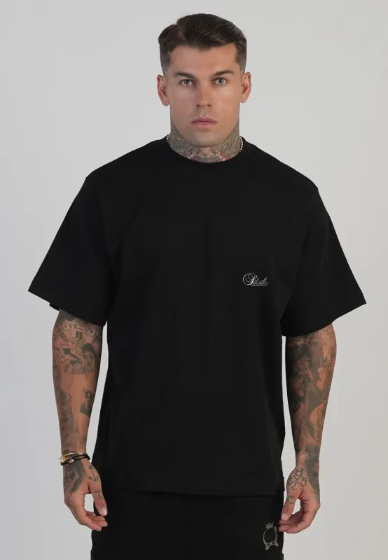 Black Oversized T-Shirt sold by Siksilk