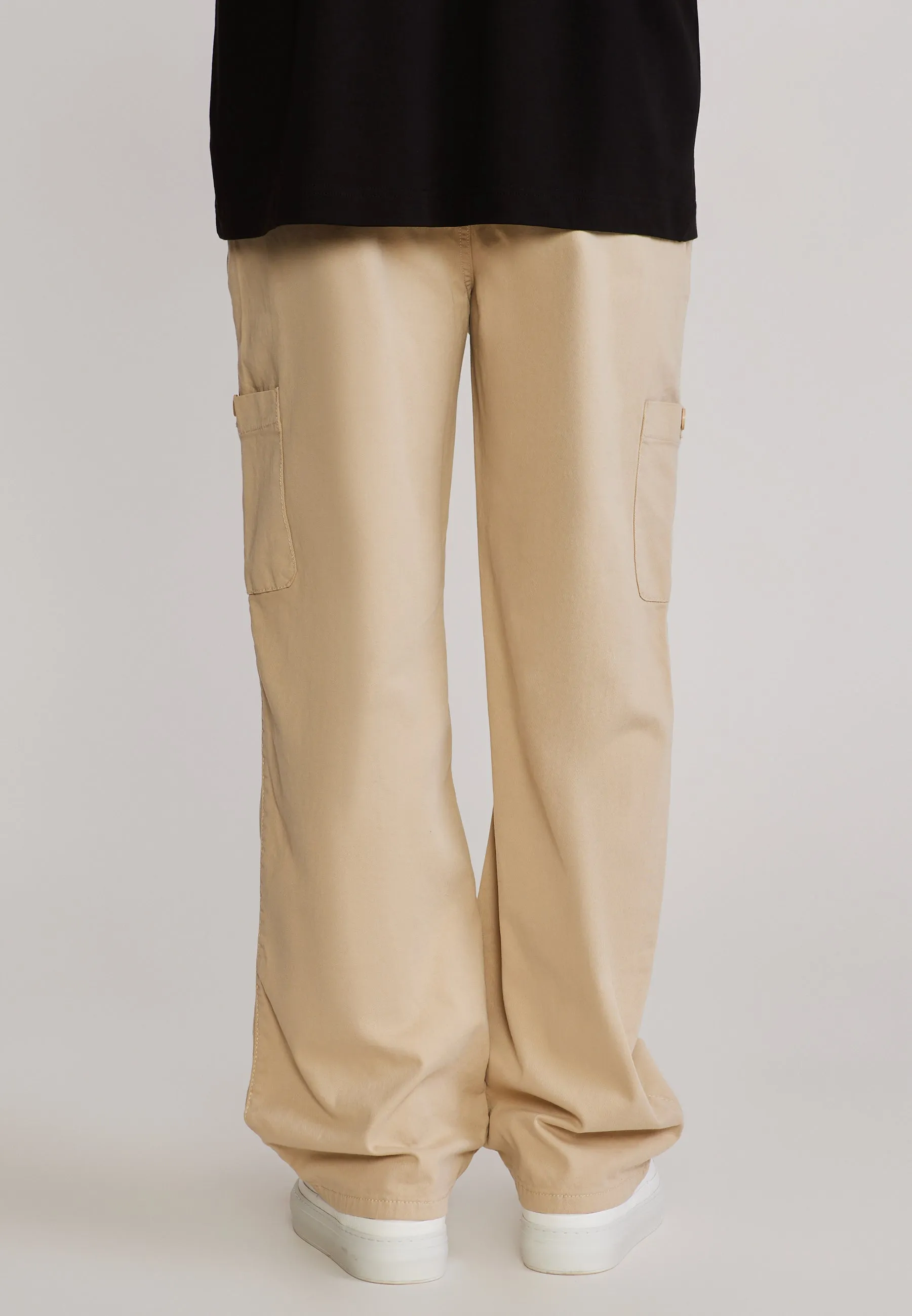 Beige Baggy Cargos sold by Siksilk product image thumbnail 5