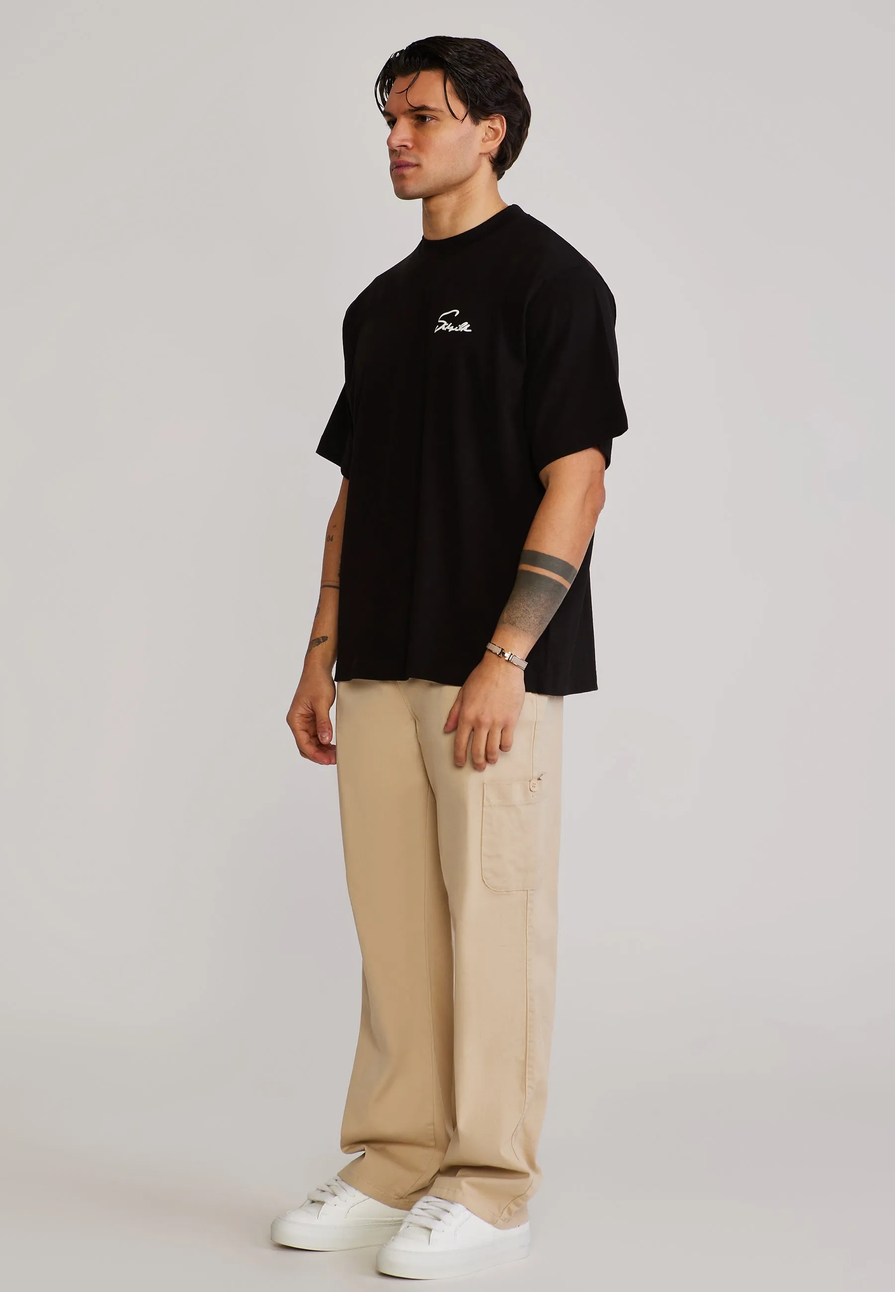 Beige Baggy Cargos sold by Siksilk product image thumbnail 4