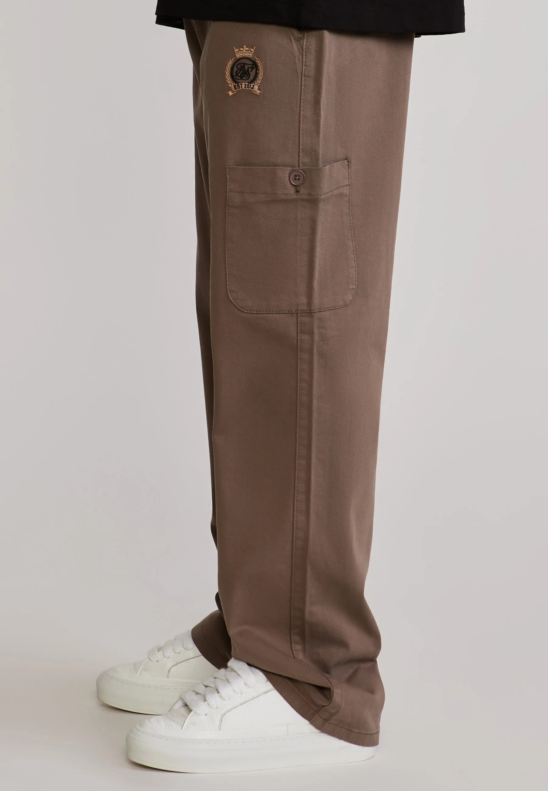 Mid Brown Baggy Cargos sold by Siksilk product image thumbnail 3