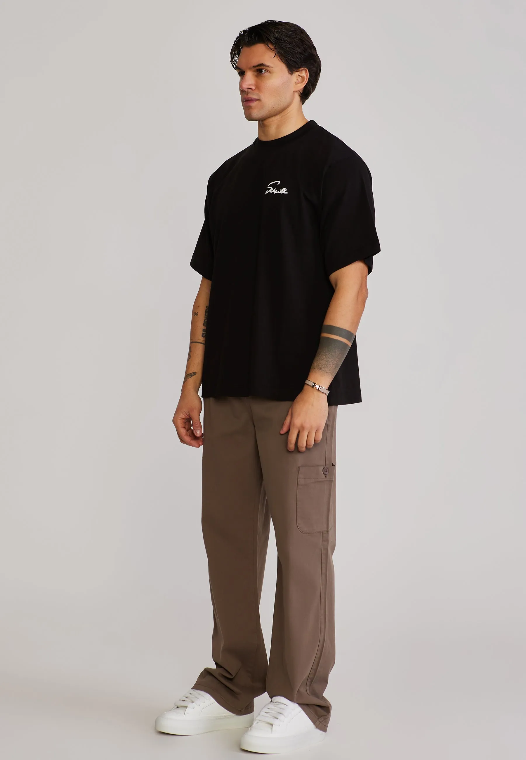 Mid Brown Baggy Cargos sold by Siksilk product image thumbnail 4