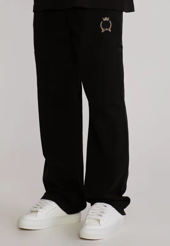 Black Baggy Cargos sold by Siksilk