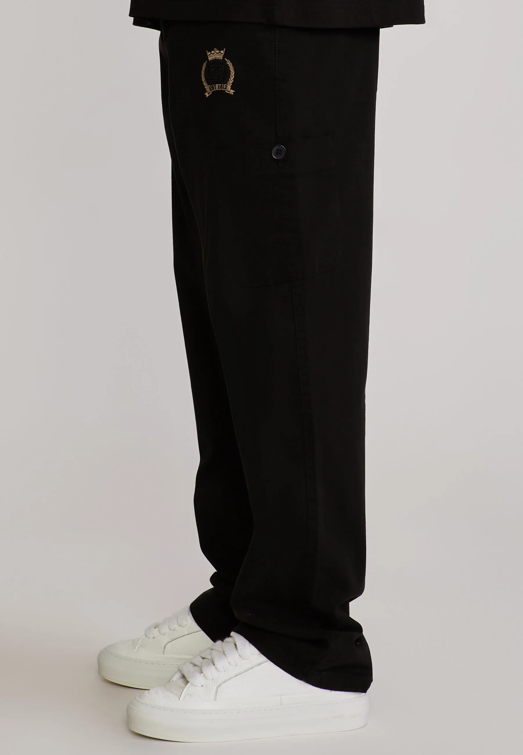 Black Baggy Cargos sold by Siksilk product image thumbnail 3