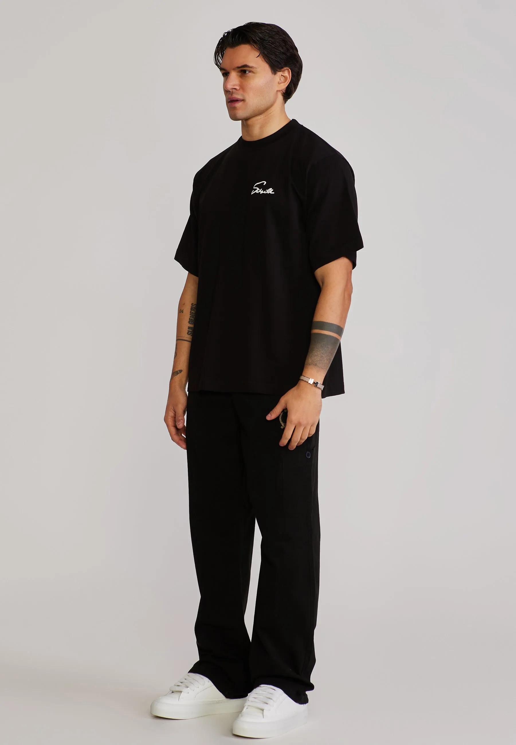 Black Baggy Cargos sold by Siksilk product image thumbnail 4