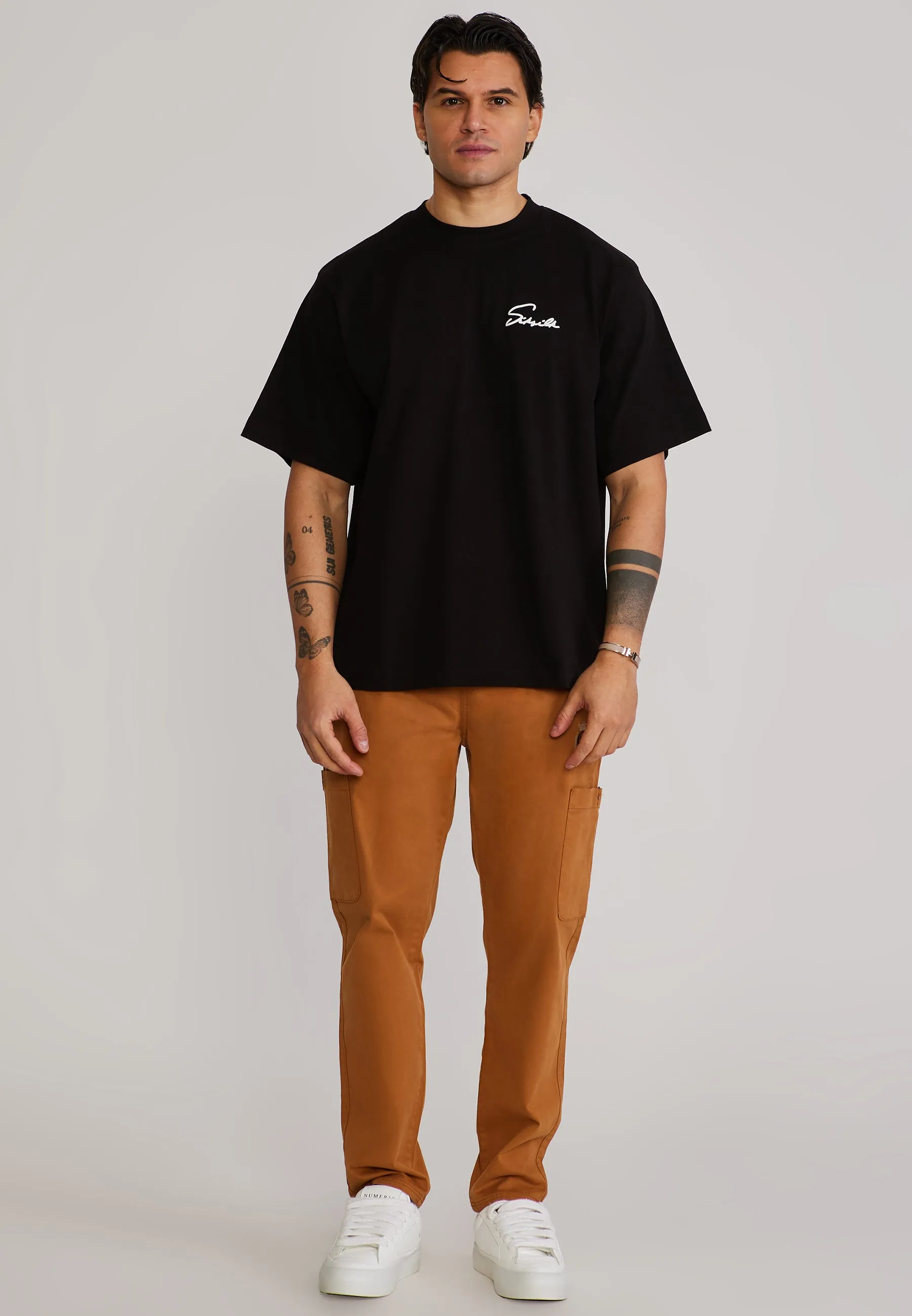 Brown Loose Fit Cargos sold by Siksilk product image thumbnail 2