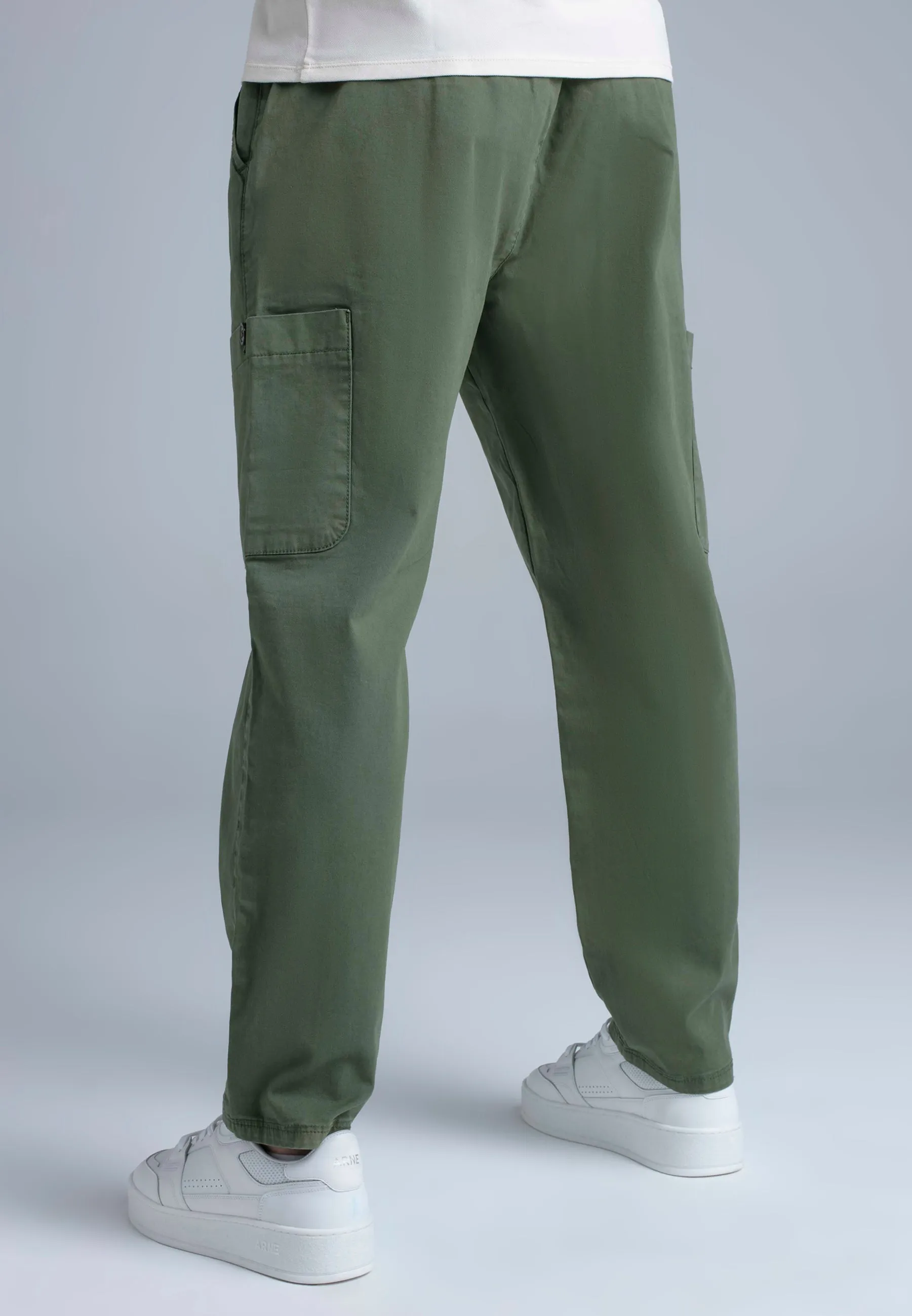 Green Loose Fit Cargos sold by Siksilk product image thumbnail 3