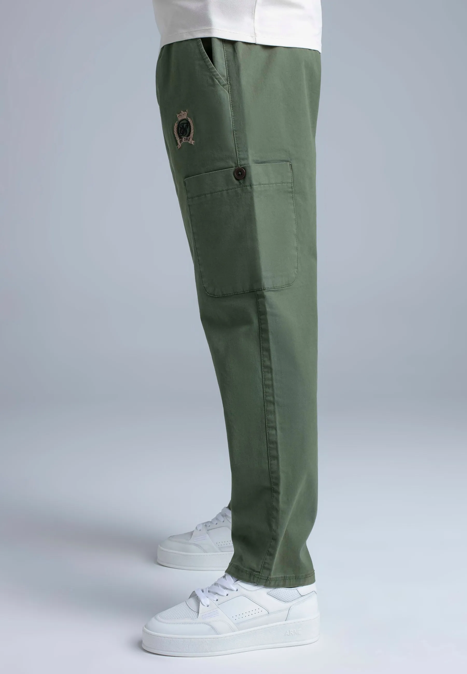 Green Loose Fit Cargos sold by Siksilk product image thumbnail 4