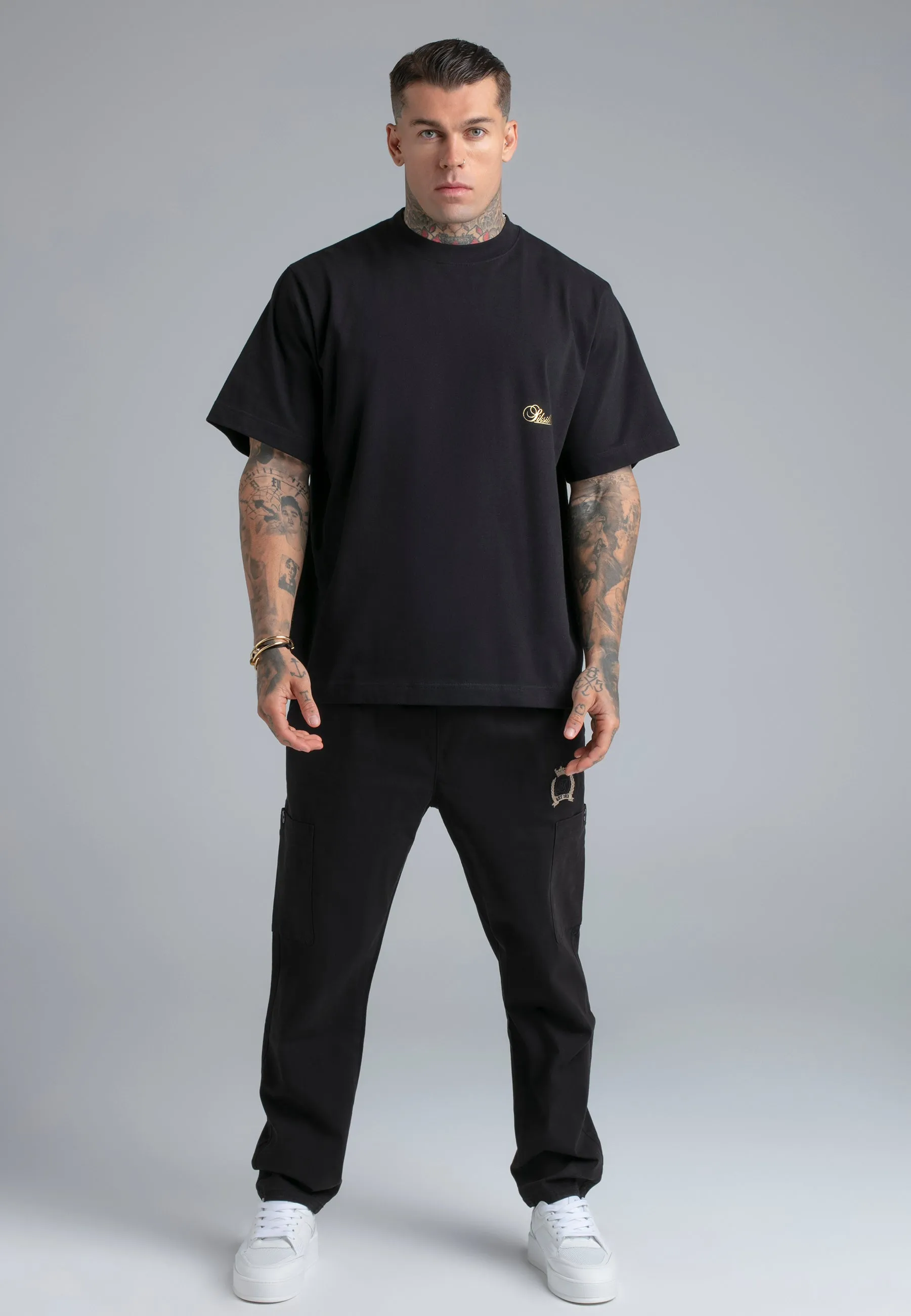 Black Loose Fit Cargos sold by Siksilk product image thumbnail 2