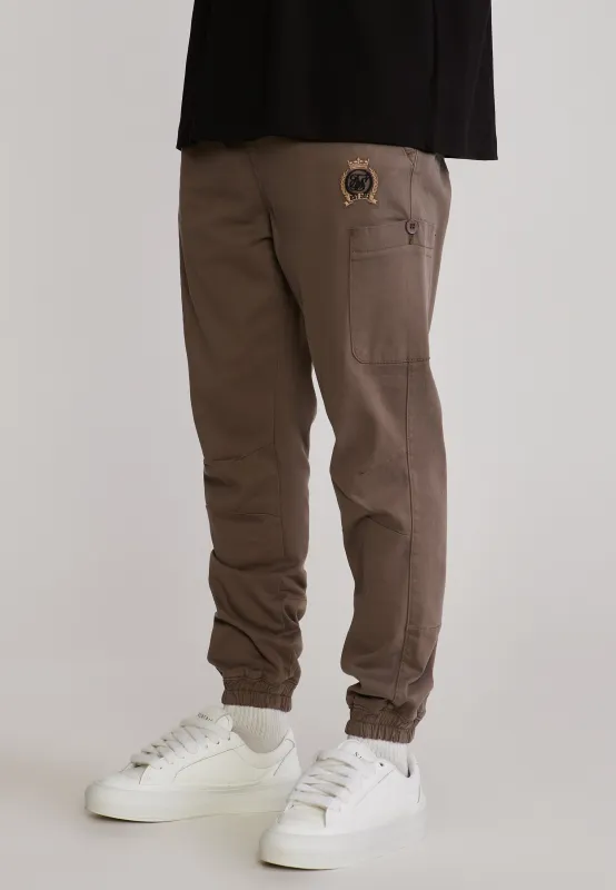 Mid Brown Slim Fit Cargos sold by Siksilk