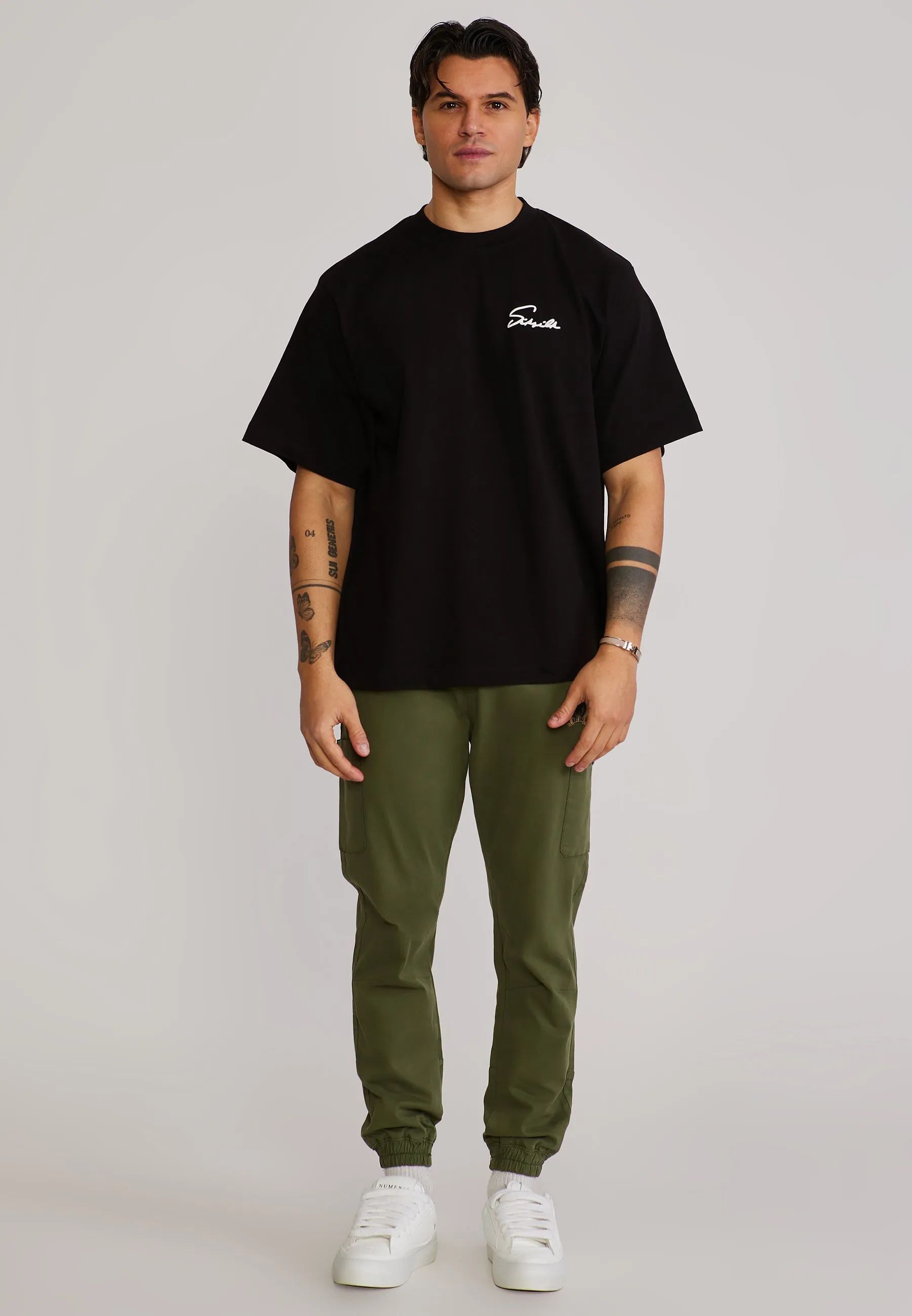 Green Slim Fit Cargos sold by Siksilk product image thumbnail 2